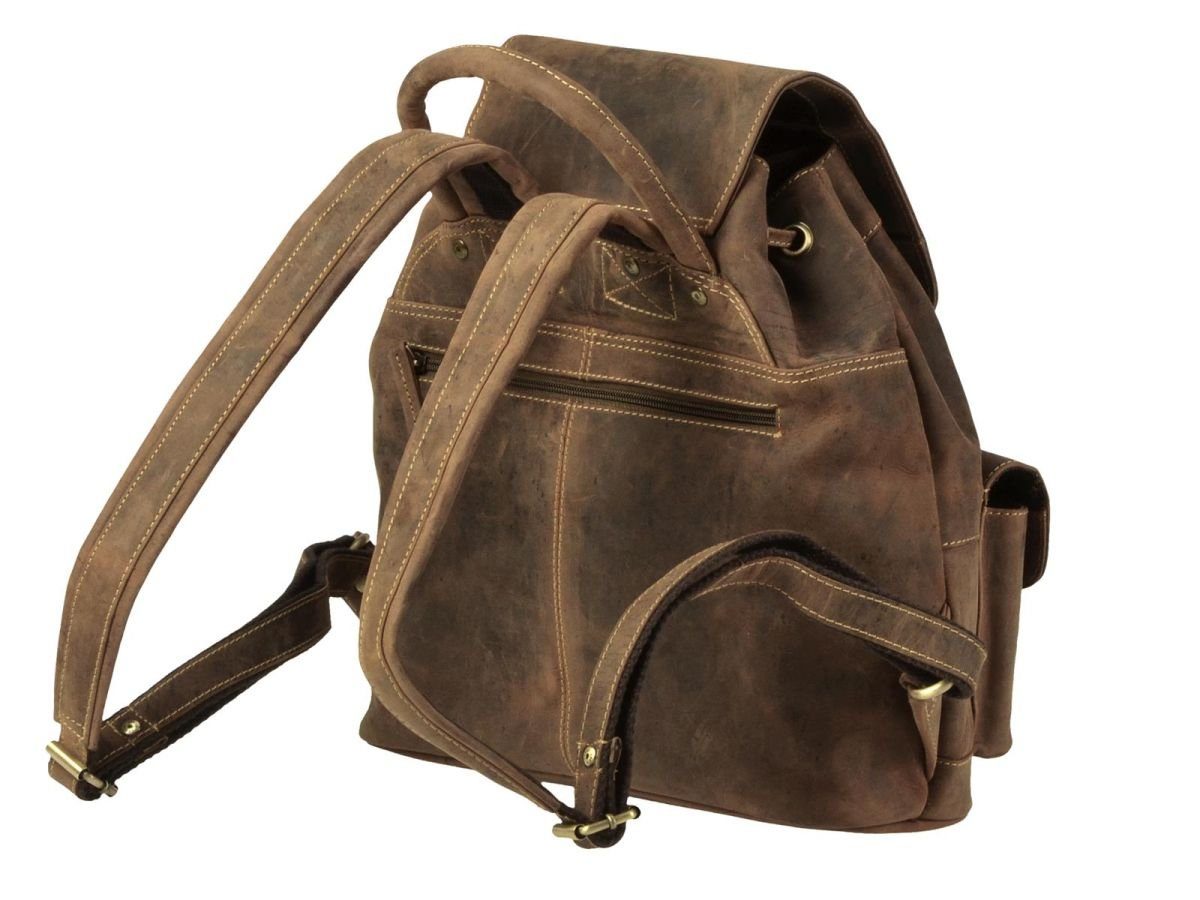 Greenburry Tagesrucksack Vintage, Rucksack, DayPack, BackPack, Leder