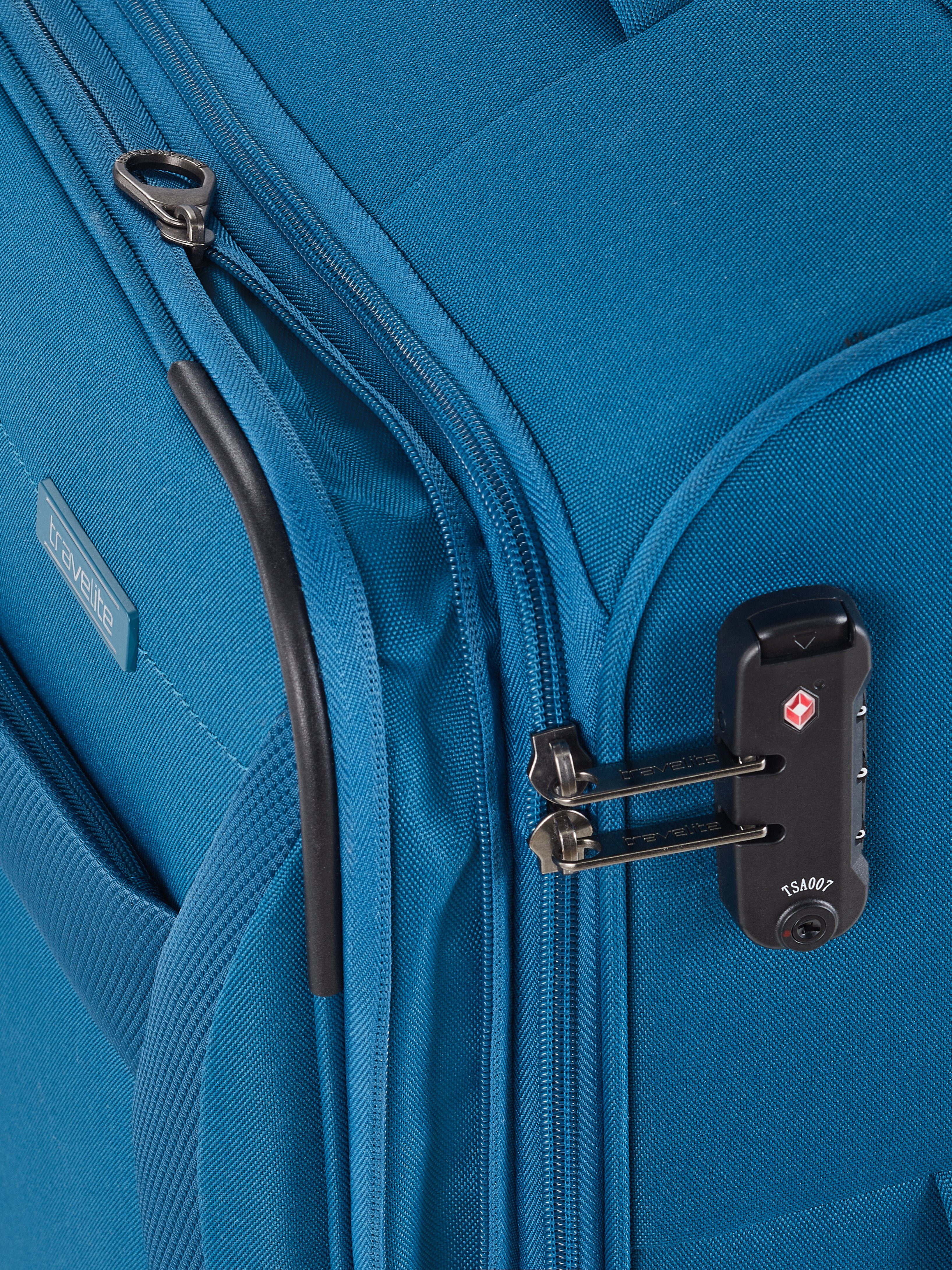 travelite Weichgepäck-Trolley CHIOS Reisekoffer, 4 Rollen, TSA-Schloss – flexibles Reisegepäck