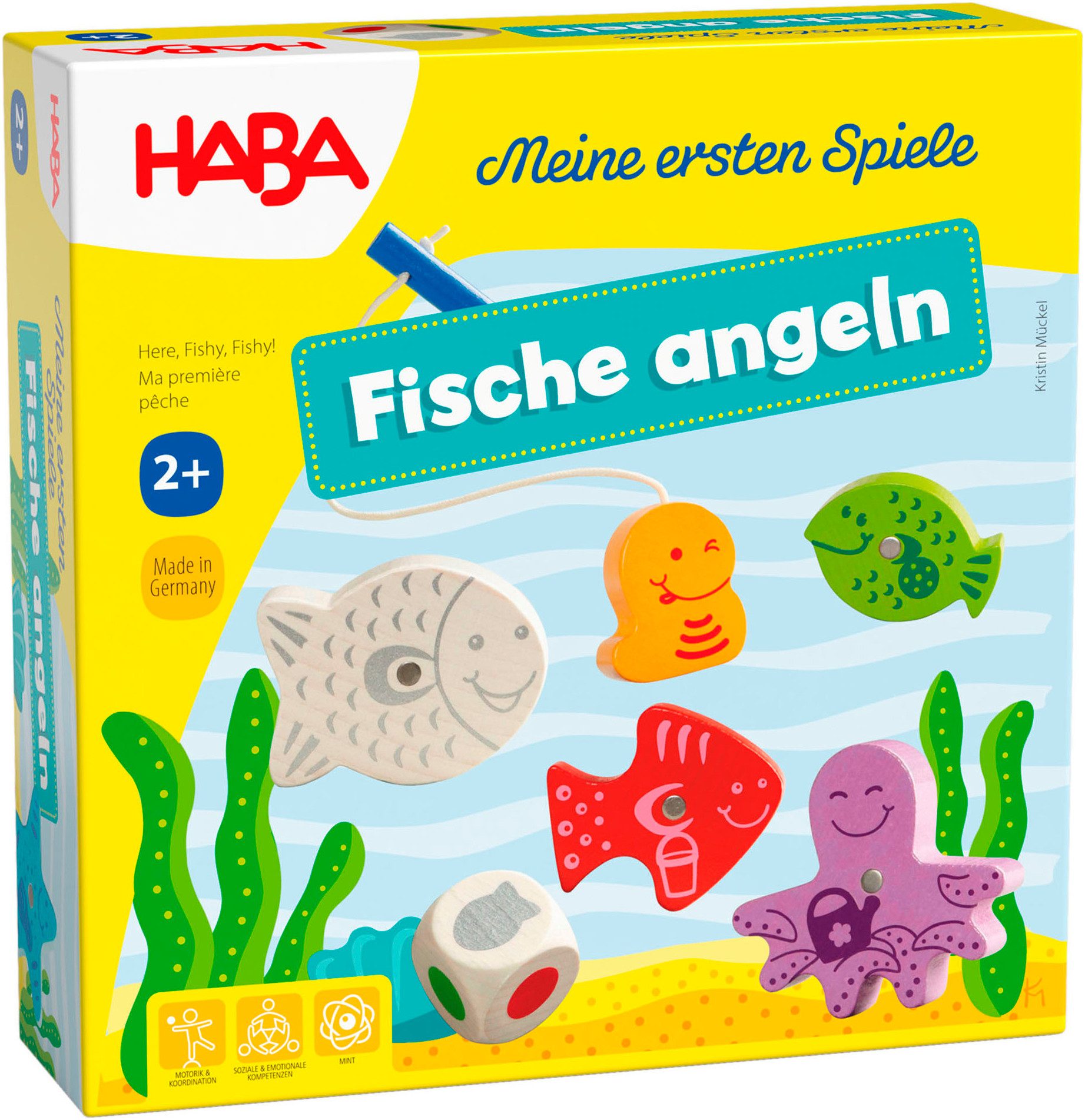 Haba Spiel Meine ersten Spiele - Fische angeln, Kleinkindspiel, Made in Germany