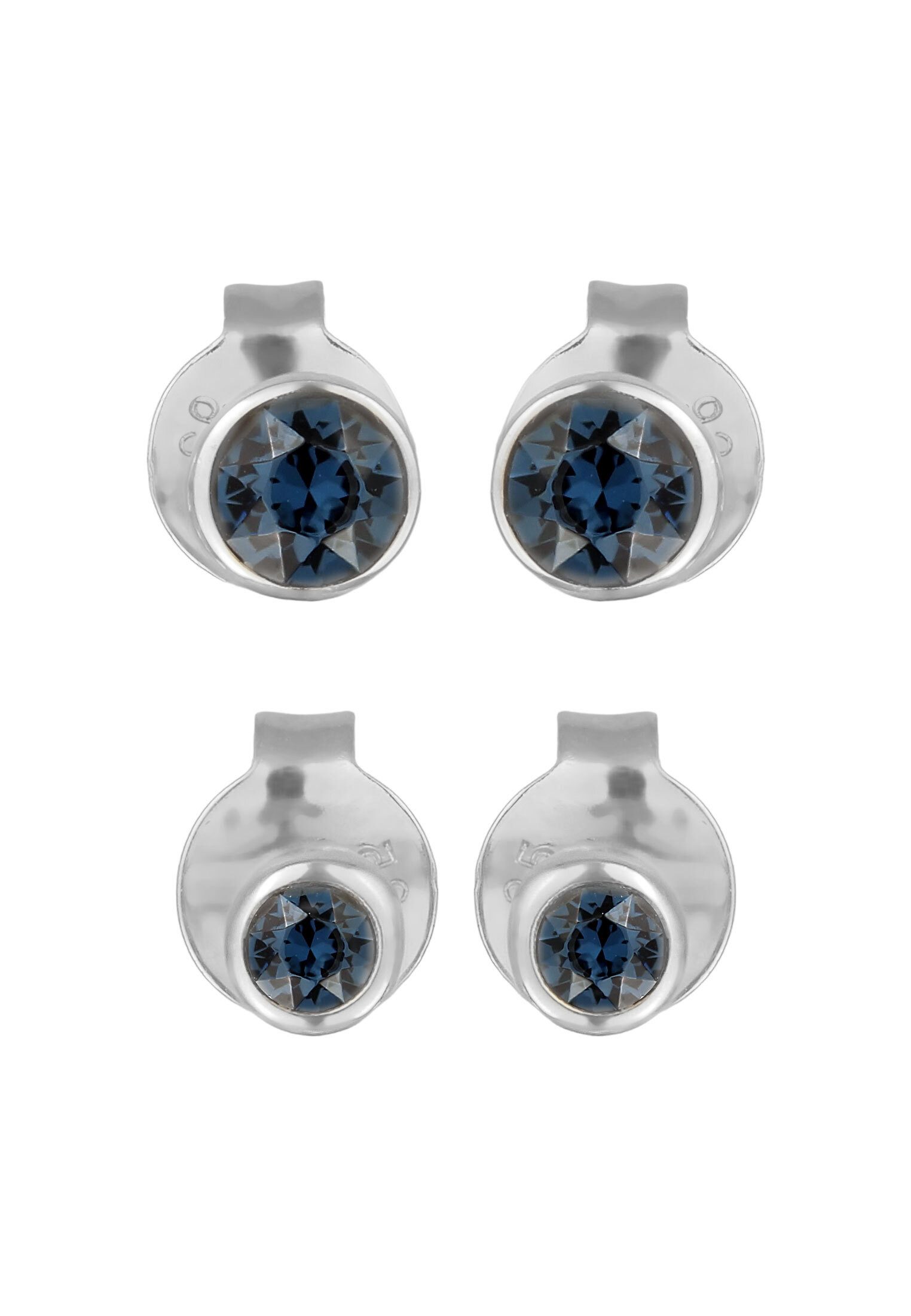 Elli Ohrring-Set Ohrstecker Set Weiß 925 Sterling Silber, mit Kristallen vo günstig online kaufen