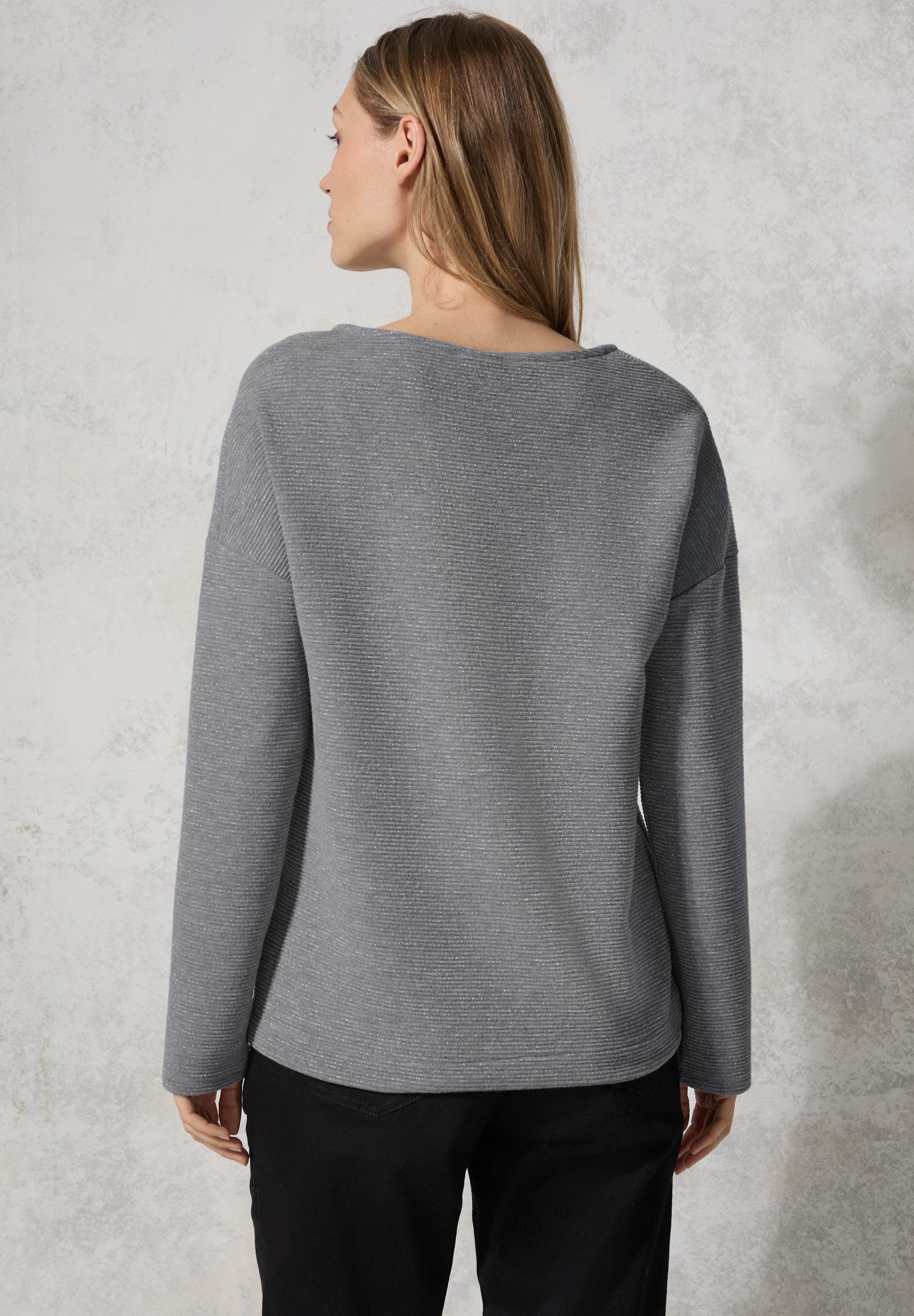 CECIL Langarmshirt mit Glitzer günstig online kaufen