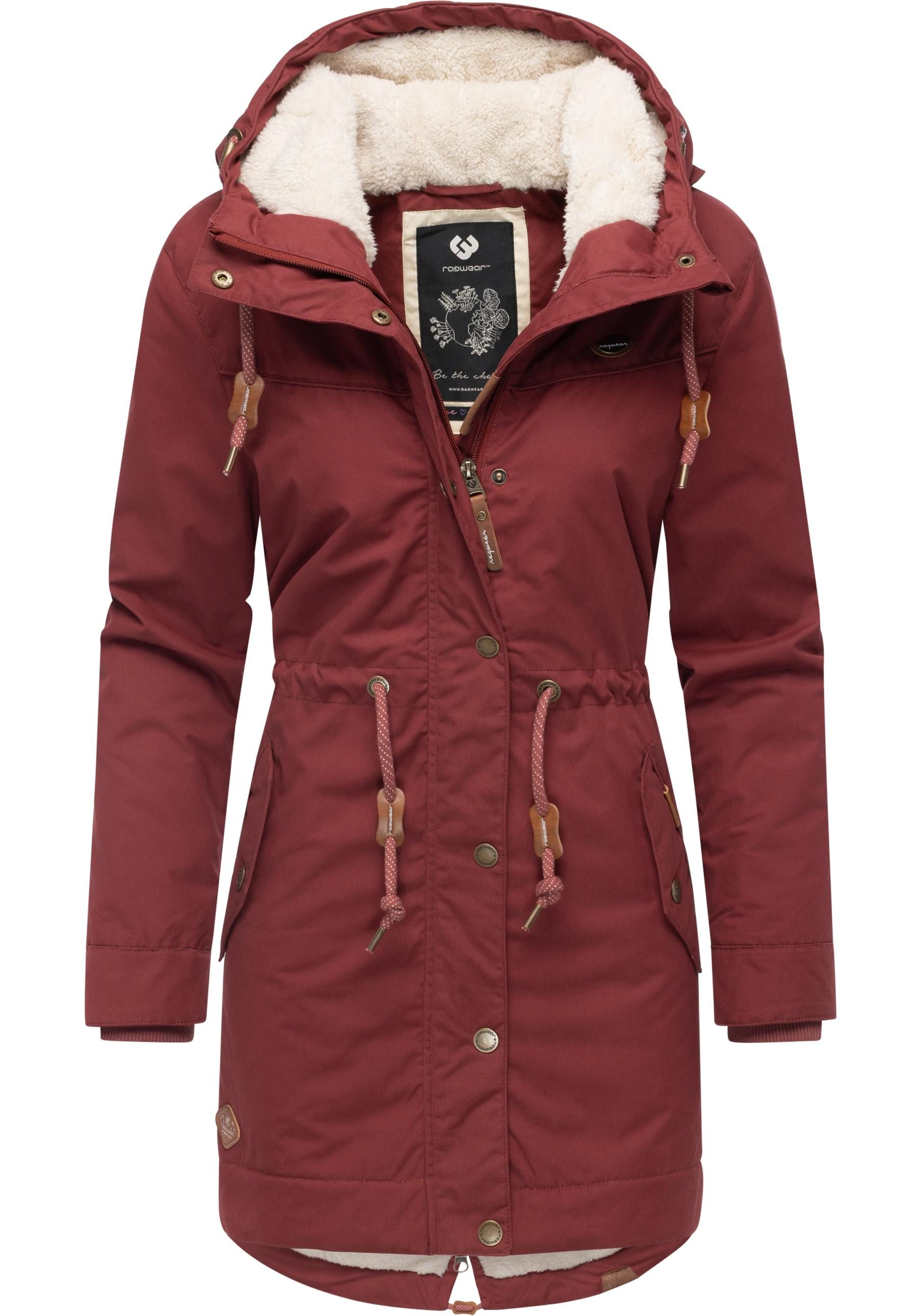 Ragwear Winterjacke YM-Canny stylischer Damen Kurzmantel Parka mit Kapuze günstig online kaufen