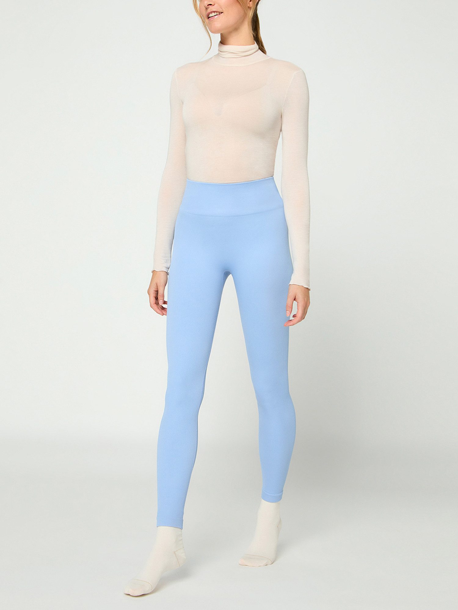 Nur Die Leggings Ripp-Optik Relax & Go Tights, Stretchhose, Sportleggings – Bild 4 von 5