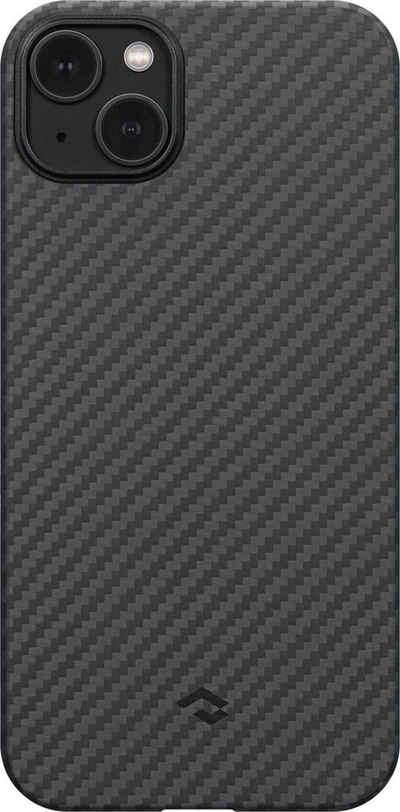 Pitaka Handyhülle MagEz Case 3 for Max iPhone 14 Black/Grey Twill, hergestellt aus 1500D Aramid-Fasern