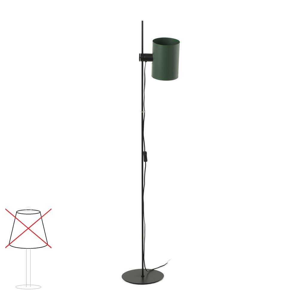 FARO 150cm Schirm Stehlampe Schwarz Lupe Barcelona ohne Schwarz