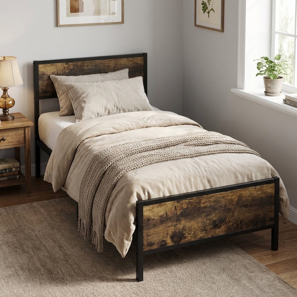GLIESE Bett-Set mit Kopfteil