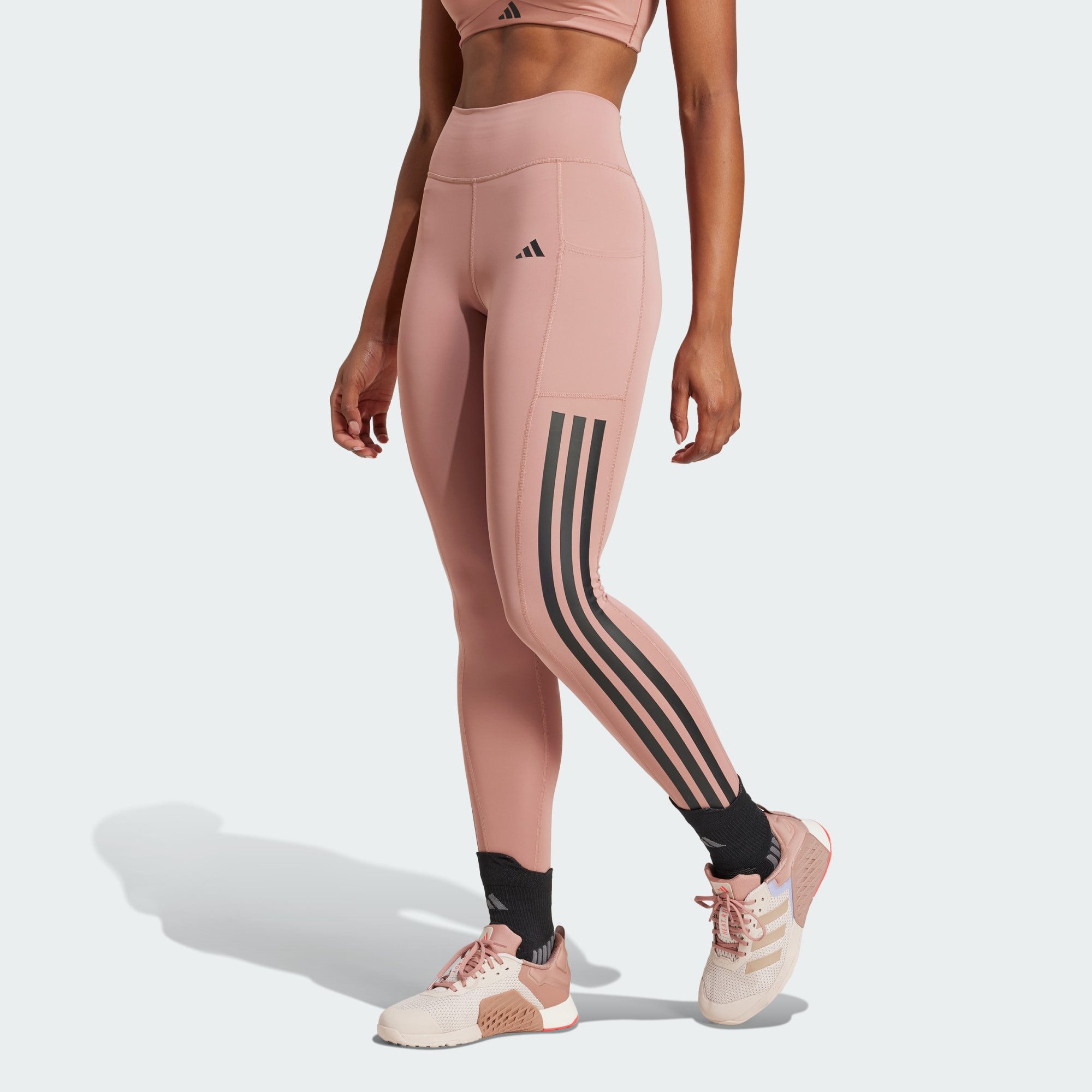 adidas Performance Funktionstights OPTIME 3-STREIFEN FULL LENGTH LEGGINGS (1-tlg)
