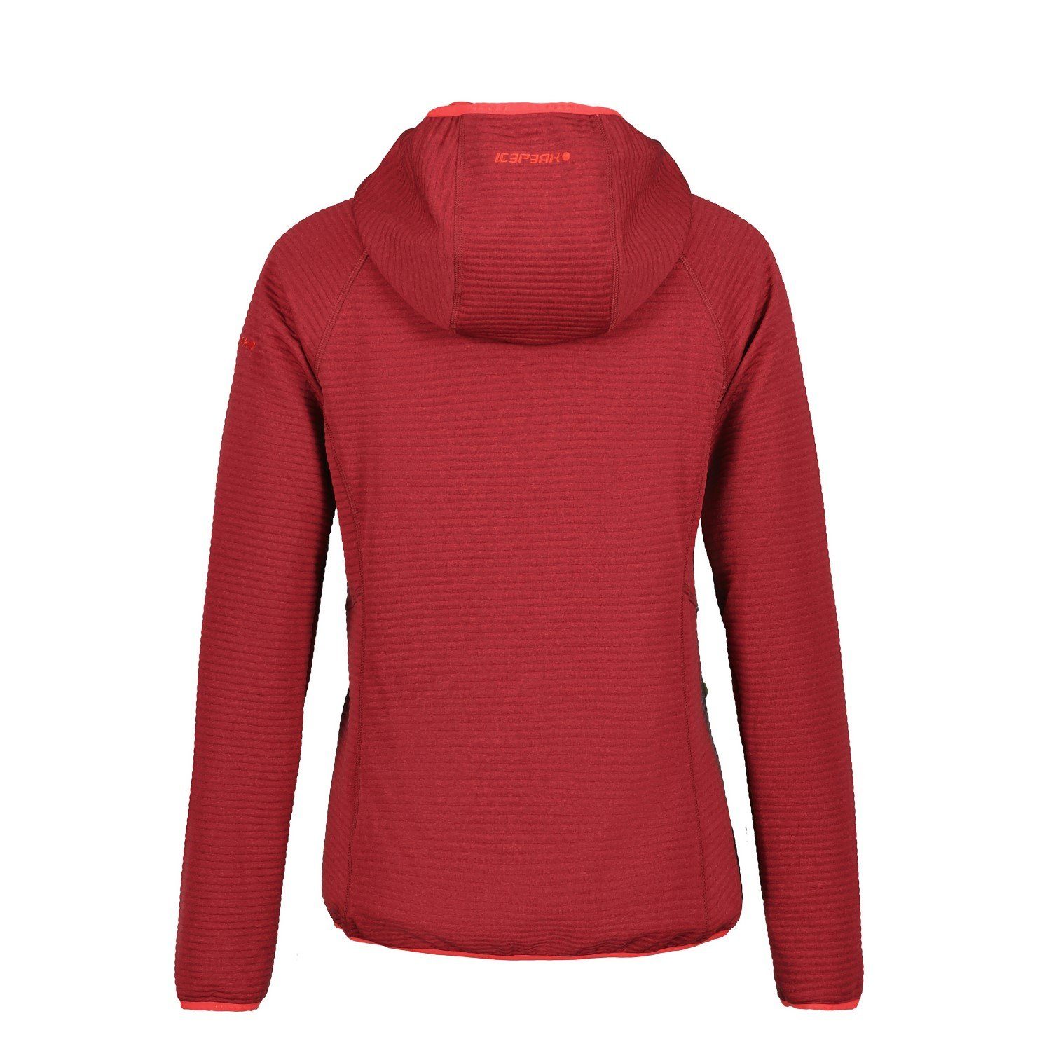 Damen Rot Midlayer Berryville mit Funktionsjacke Kapuze für Icepeak Icepeak