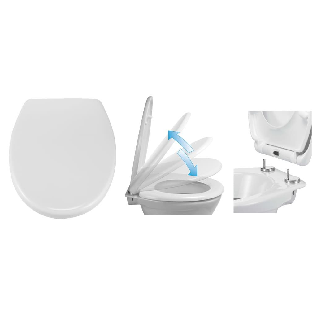 HI WC-Sitz Toilettensitz mit Quick-Release und Soft-Close