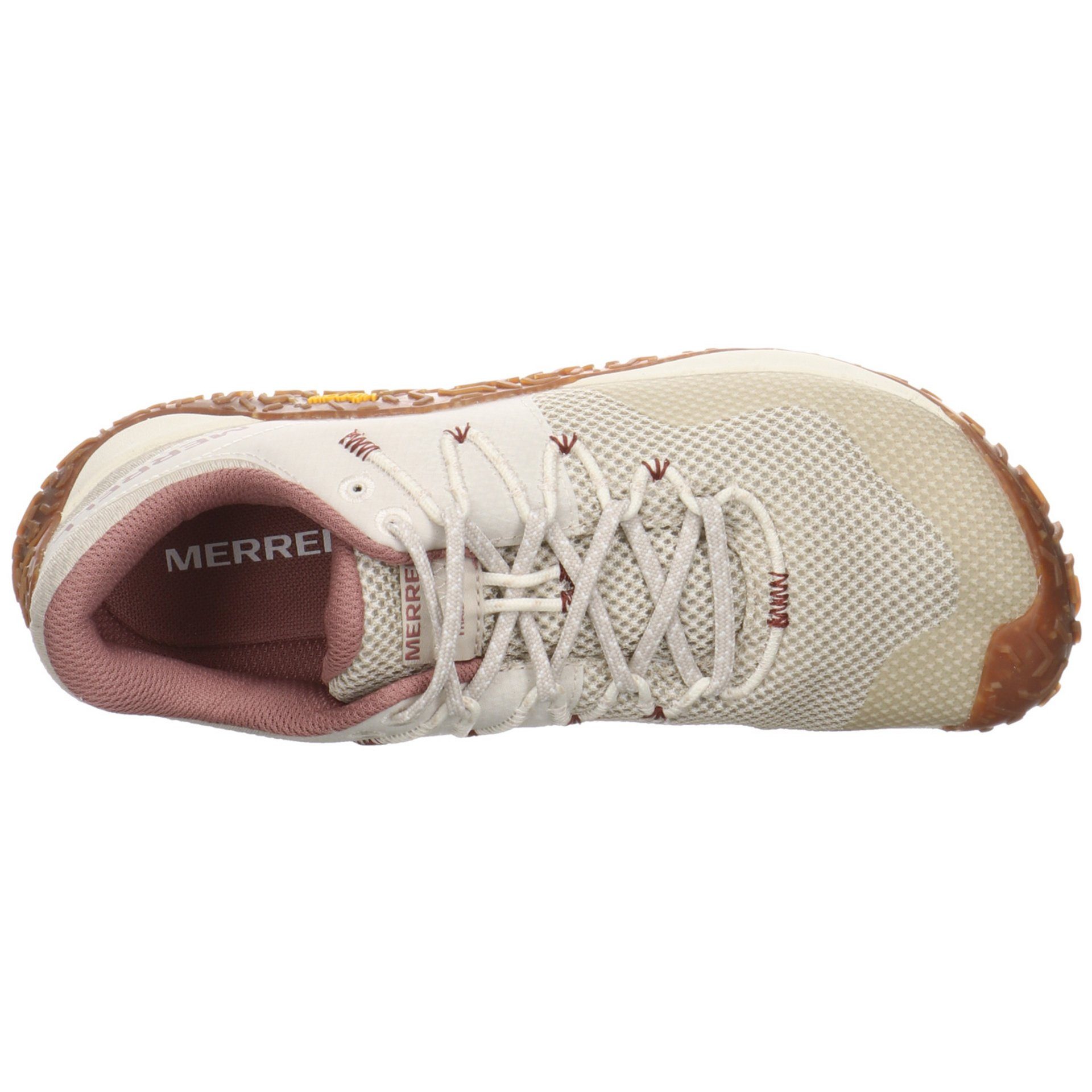 Damen Merrell Schuhe Barfußschuh Outdoor oyster/gum Barfußschuh Glove 7 Synthetikkombination Trail