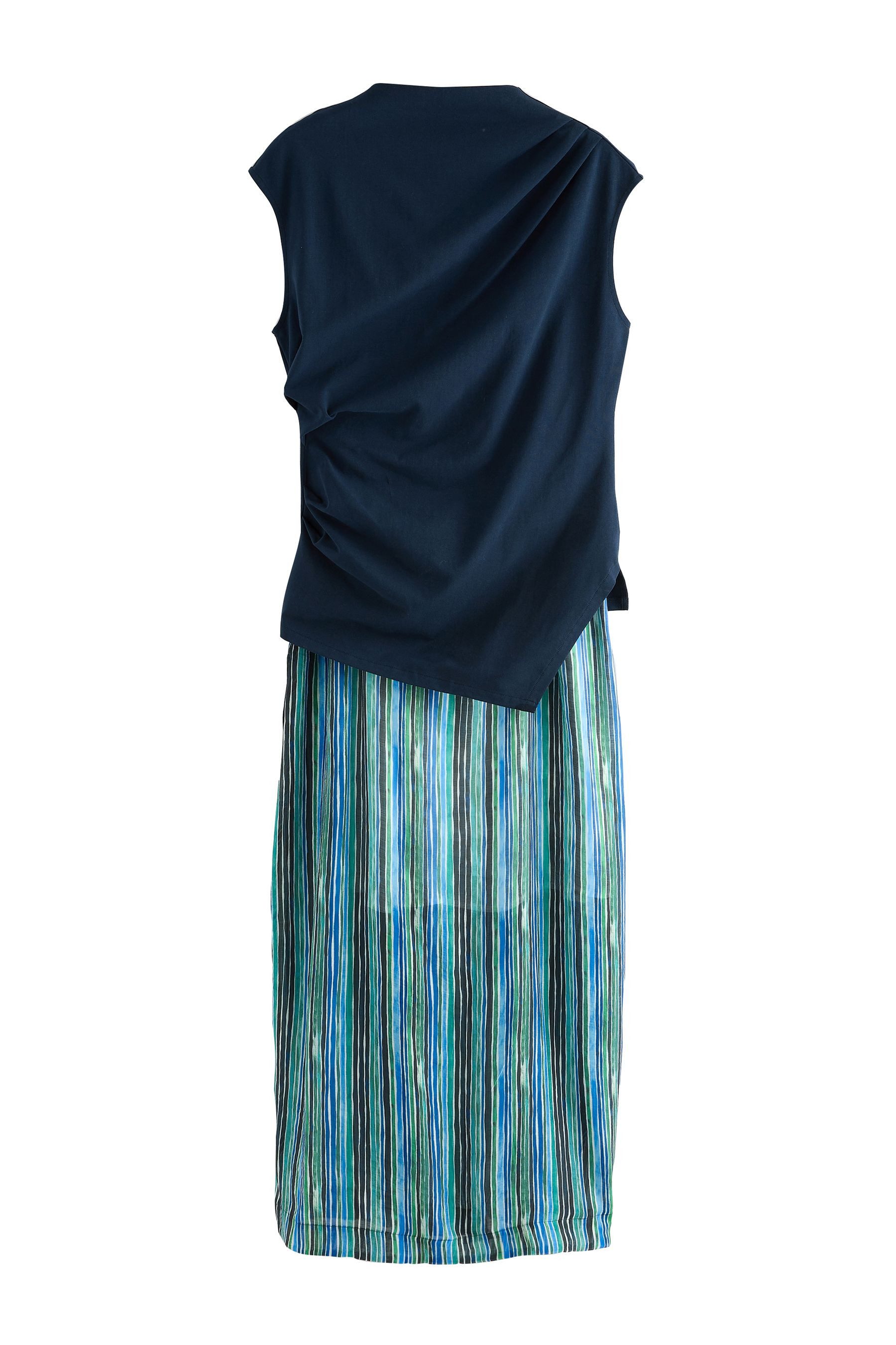 Next Midikleid 2-in-1-Midikleid mit transparentem Rock (2-tlg)