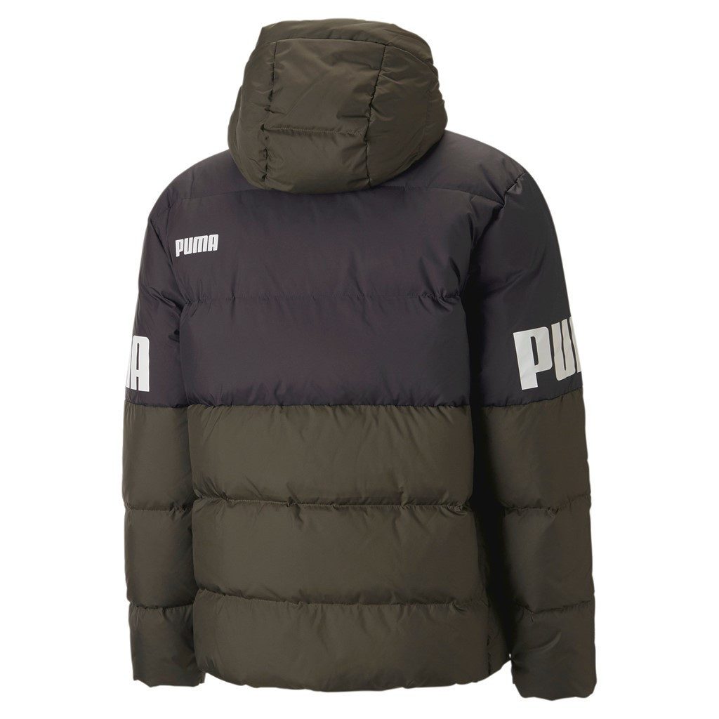 PUMA Winterjacke Power Hooded Down Puffer dunkelgrün Herren günstig online kaufen