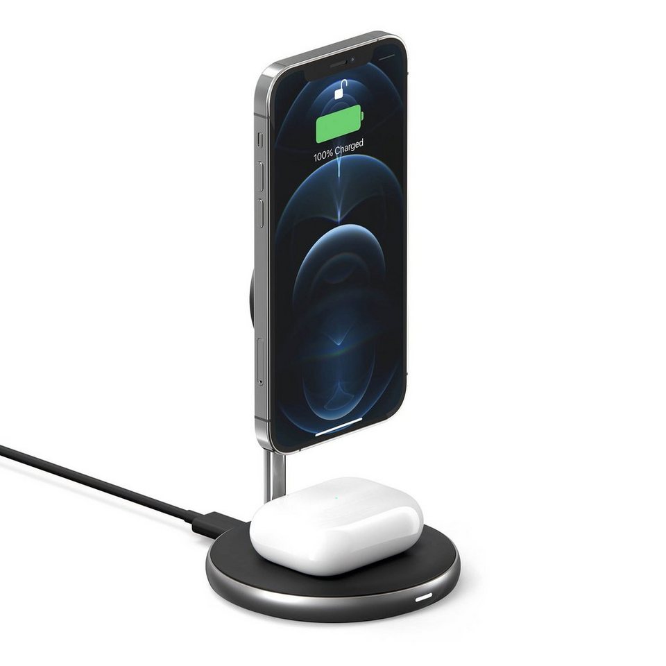 HYPER by Sanho »HyperJuice« Induktions-Ladegerät (Magnetisches iPhone 12  mini / 12 / 12 Pro / 12 Pro Max kabelloses Ladegerät inkl. AirPods /  AirPods Pro Wireless Charger, Qi-Charger aus Aluminium mit Status LED] -  grau) online kaufen | OTTO
