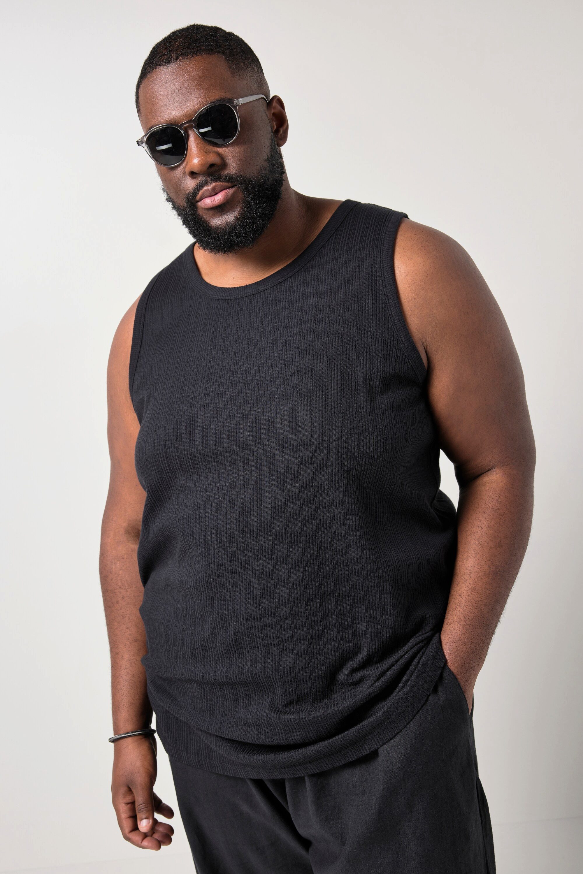 STHUGE T-Shirt Tanktop Strukturjersey