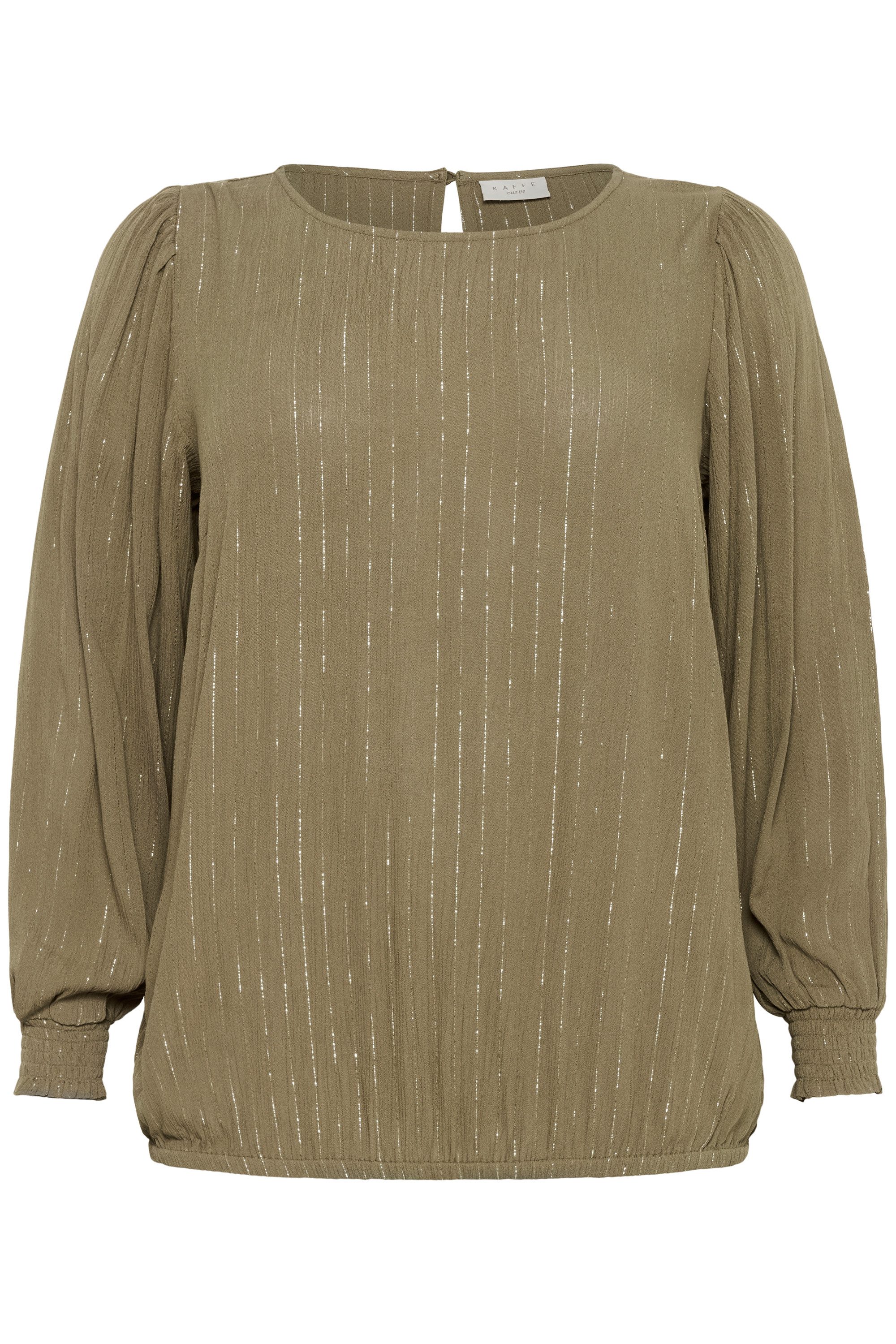 KAFFE Curve Langarmbluse Langarm-Bluse KClio Große günstig online kaufen