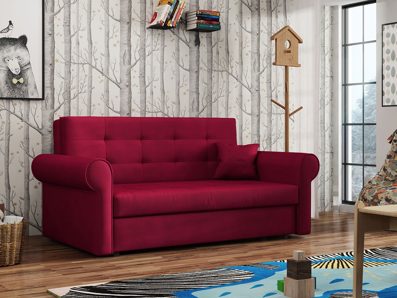 MIRJAN24 Schlafsofa Viva Silver III, 3 Sitzer Polstersofa mit Schlaffunktio günstig online kaufen