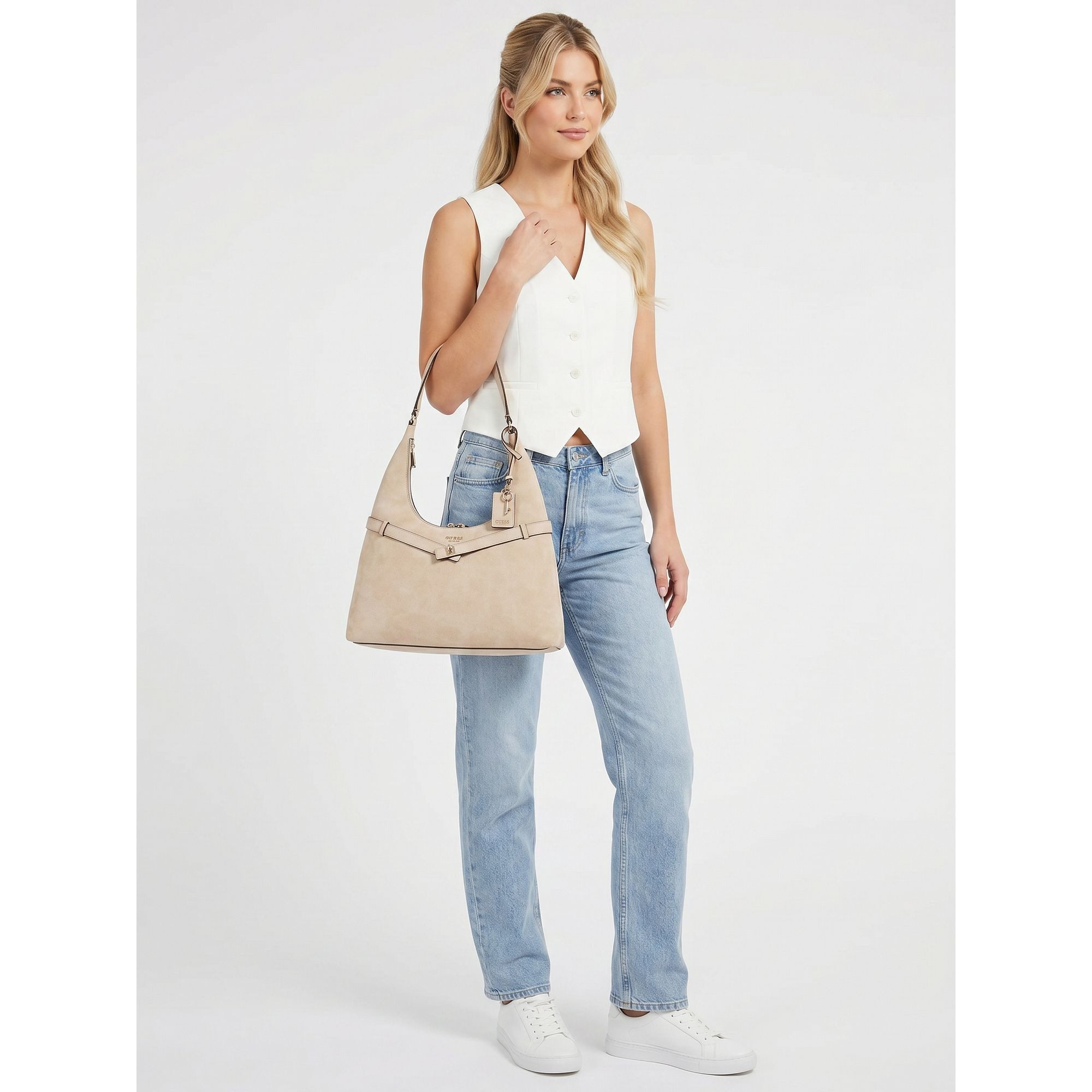 Guess Schultertasche Ella, Polyester