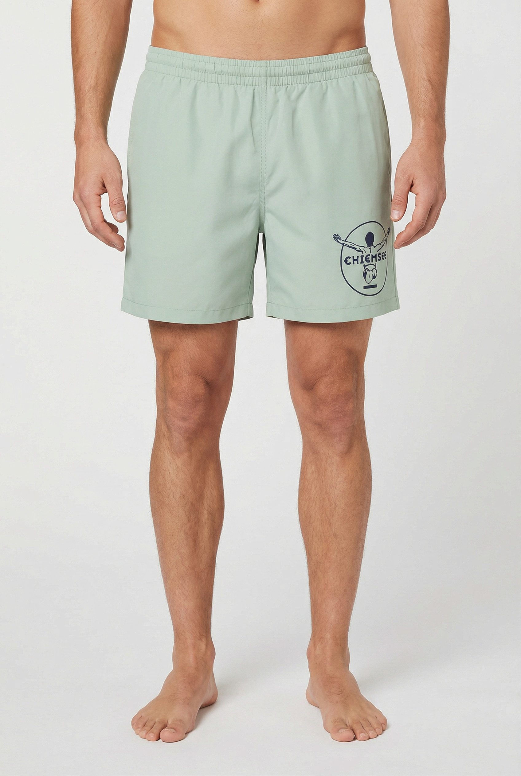 Chiemsee Badeshorts Swim Shorts Jadeite aus Baumwolle und Polyester, bequeme Passform, sportliche Schnittform