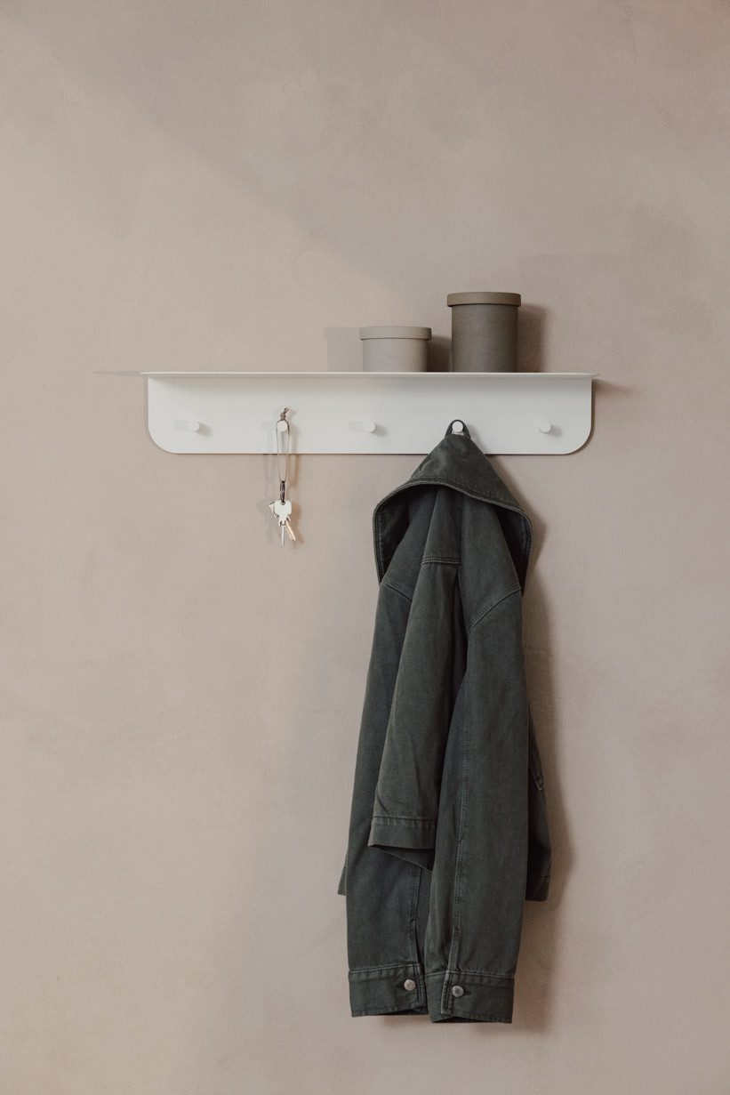 Metallbude Wandgarderobe MALOU, verschiedene Größen, ideal für Flur, Kinderzimmer