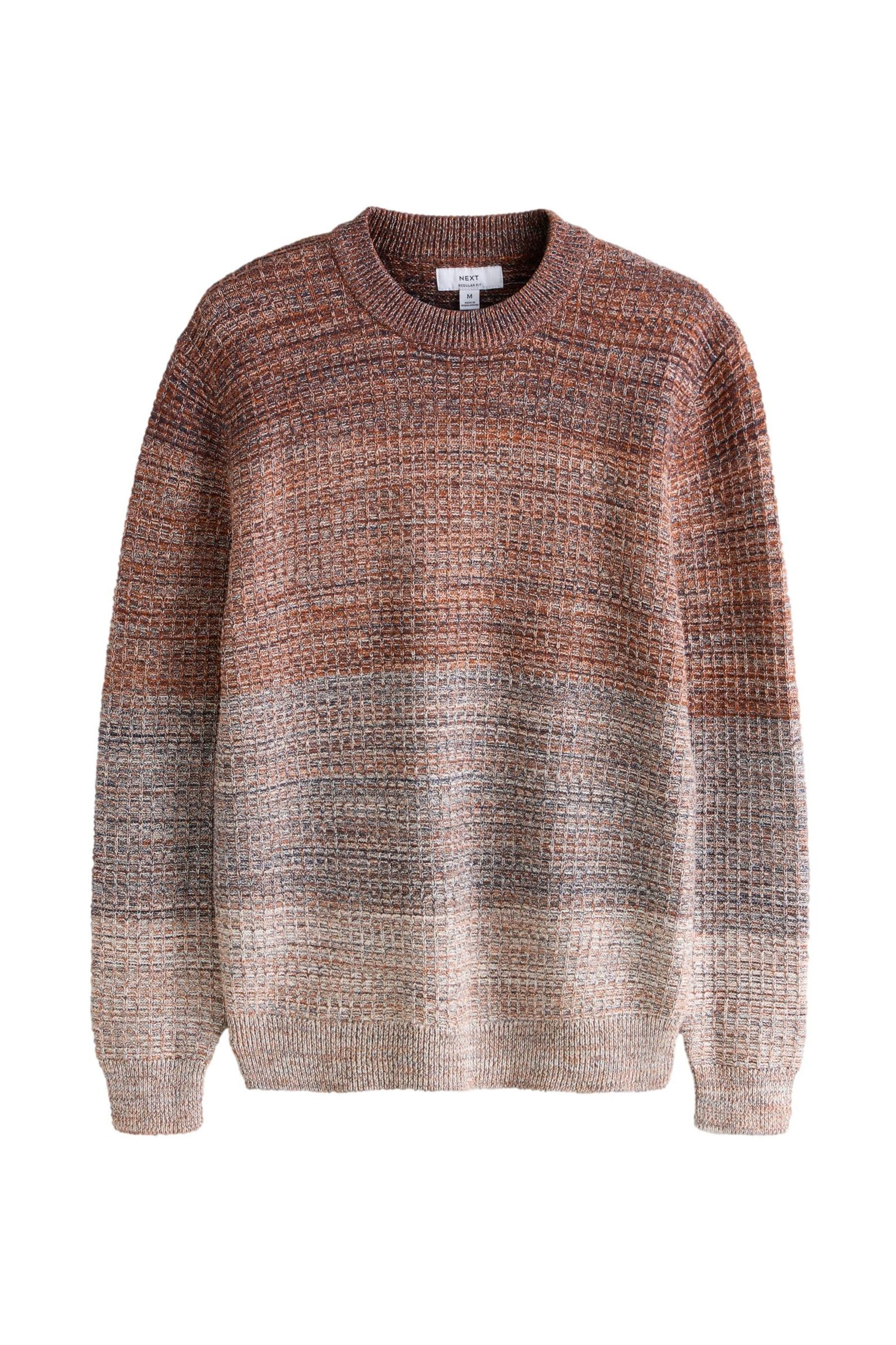 Next Rundhalspullover Regular Fit Rundhals-Strickpullover, Farbverlauf (1-tlg)