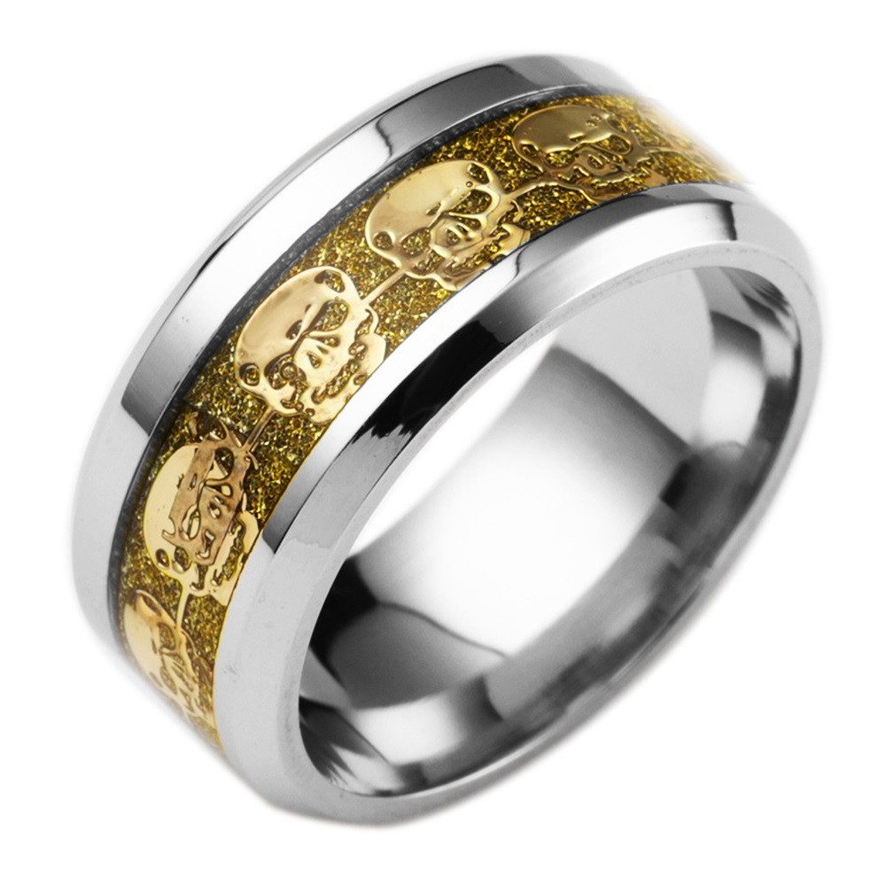 Eyecatcher Fingerring Edelstahlring mit Totenkopf Gothic günstig online kaufen