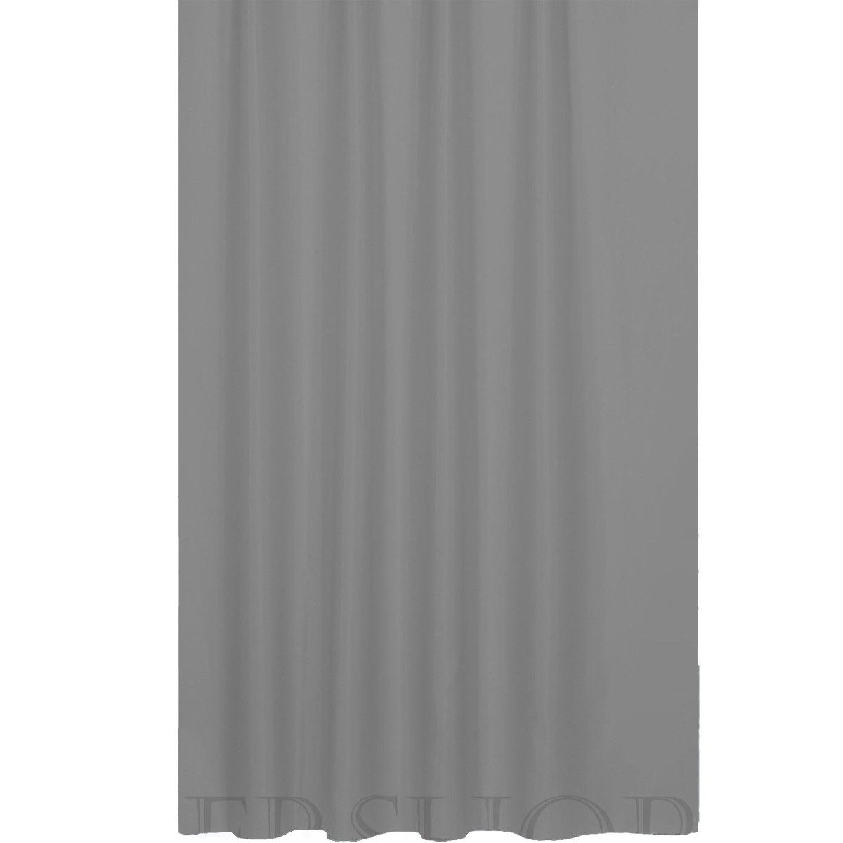Ekershop Duschvorhang Textil Uni Farben Weiß Schwarz Rot Grau Breite 240 cm für Duschstange Breite 240 cm (inkl. Ringe), Höhe 200 cm, wasserabweisend, waschbar, bügelbar