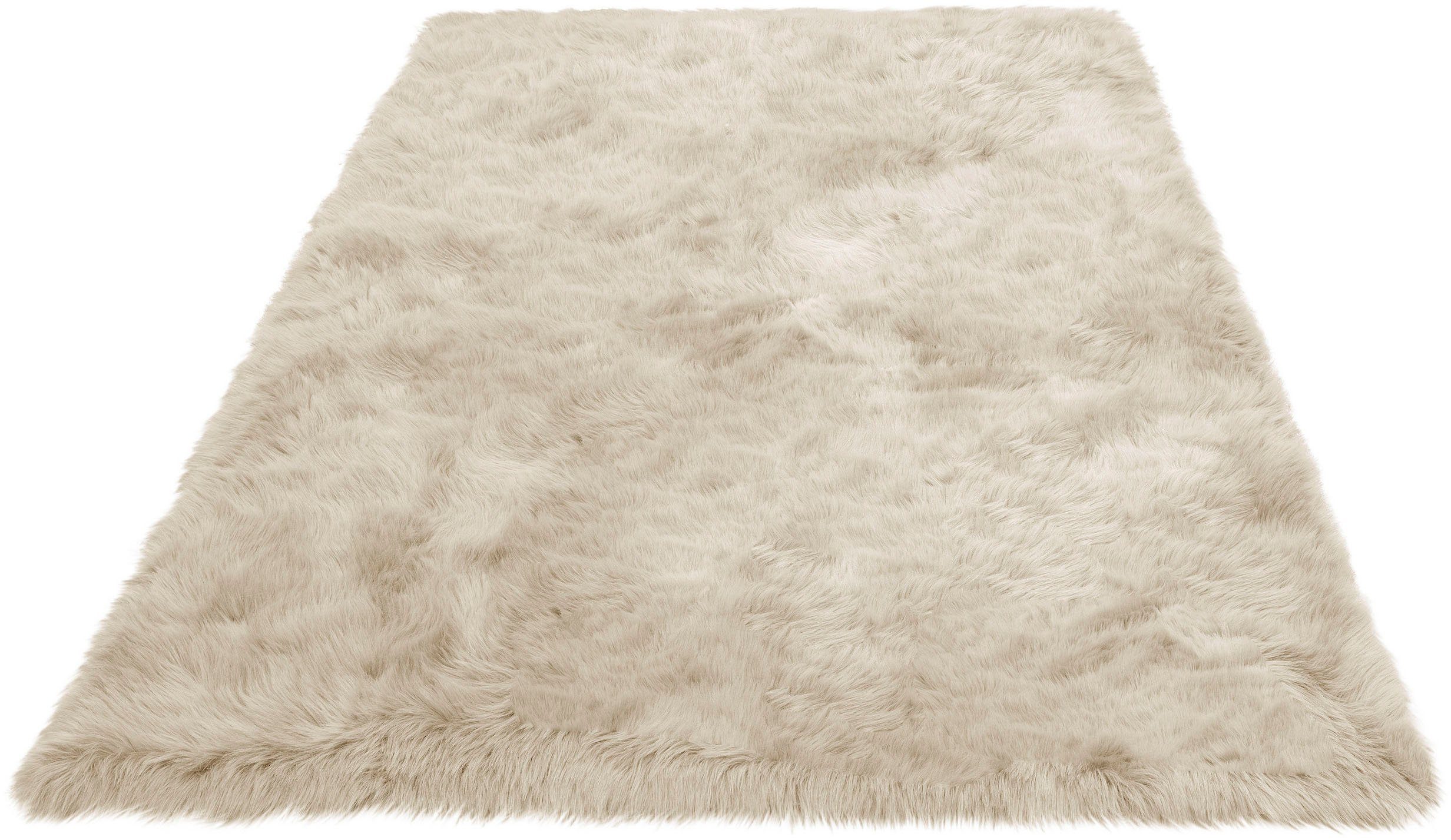 OTTO home Hochflor-Teppich Valeria, Fellteppich, kuschelig, flauschig, rechteckig, Höhe: 60 mm, Kunstfell, weiche Teppiche, Wohnzimmer, Schlafzimmer, Esszimmer – Bild 3 von 5