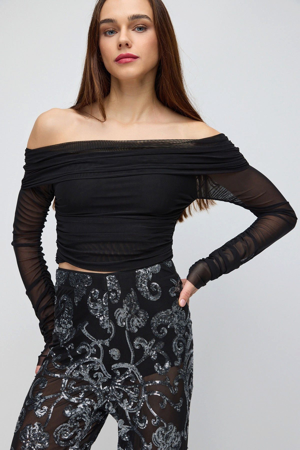 No Matter What Blusentop Offene Schulter Bluse günstig online kaufen