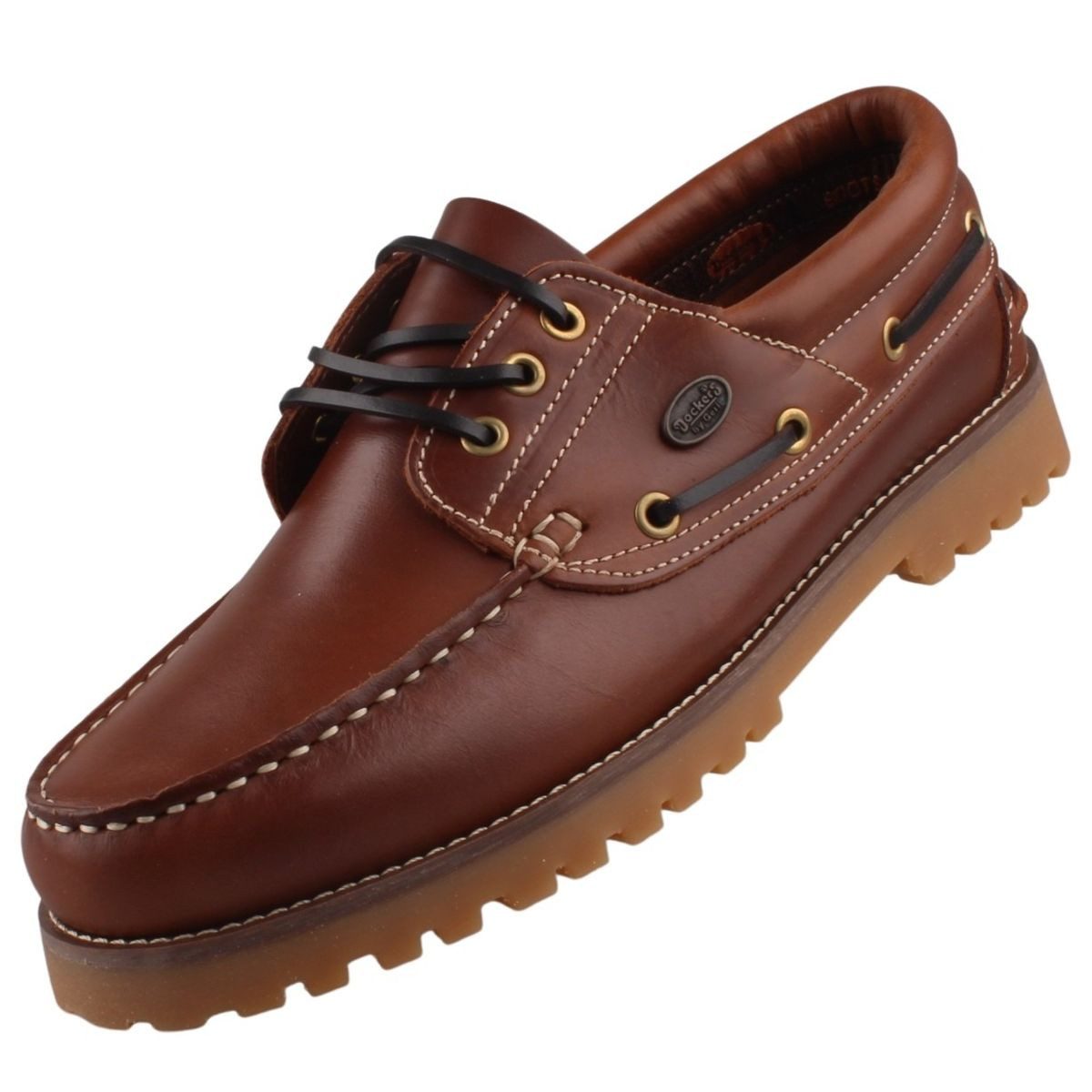 Dockers by Gerli 24DC001-180410 Schnürschuh Leder-Mokkassin, Bootsschuh mit Leder-Schnürung