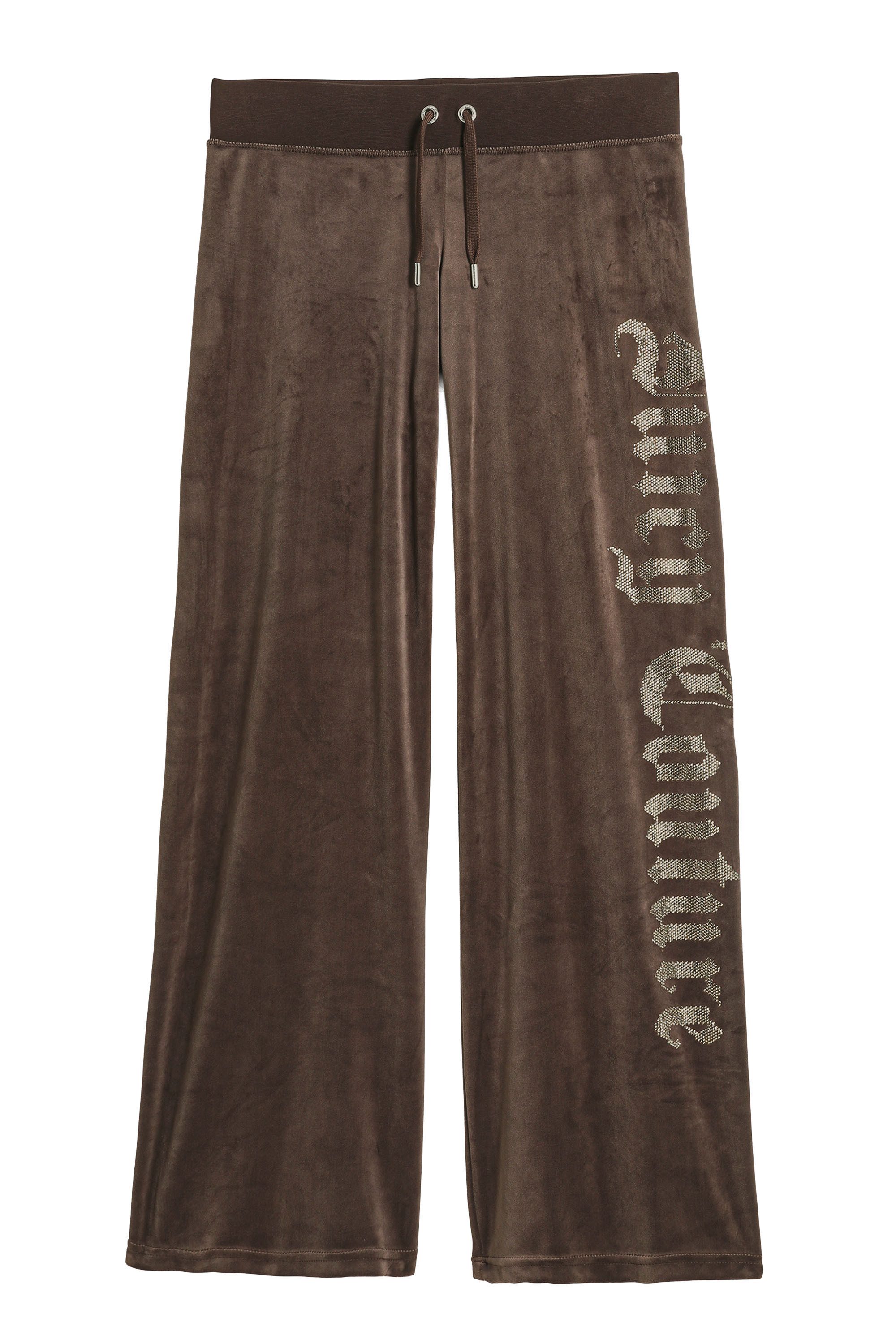 Juicy Couture Sweathose OLD GOTHIC OG STRAIGHT TRACKPANT Damen Trainingshose Damen, Sweathose, Velour, Jogginghose mit Glitzer, Sale