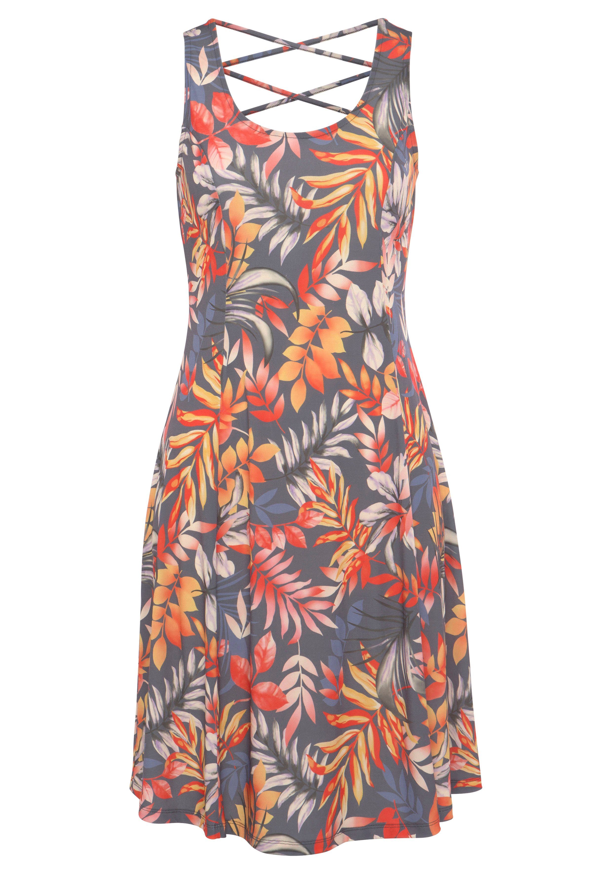 LASCANA Strandkleid mit Zierbändern hinten günstig online kaufen