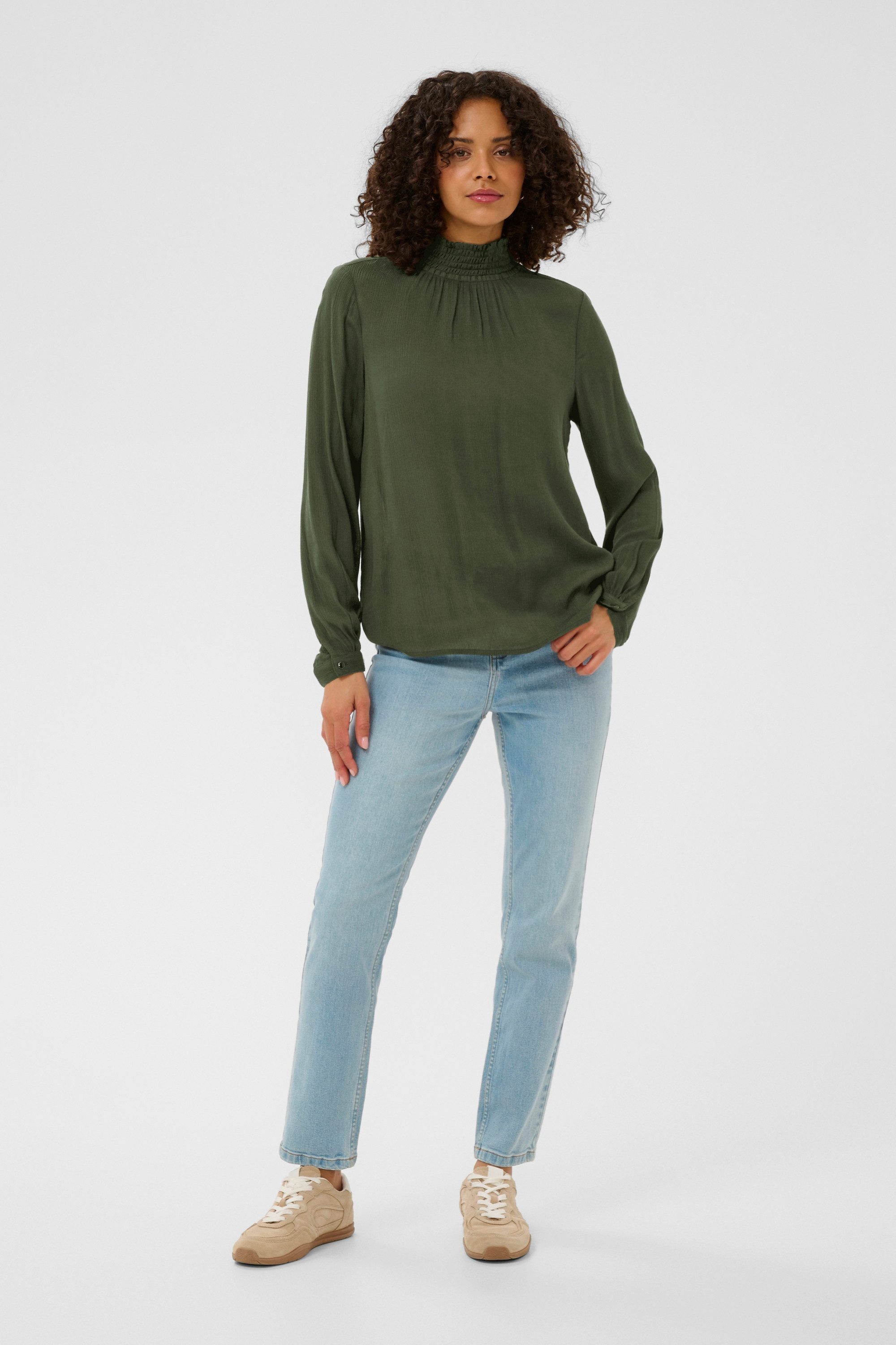 KAFFE Langarmbluse Langarm-Bluse Trine günstig online kaufen