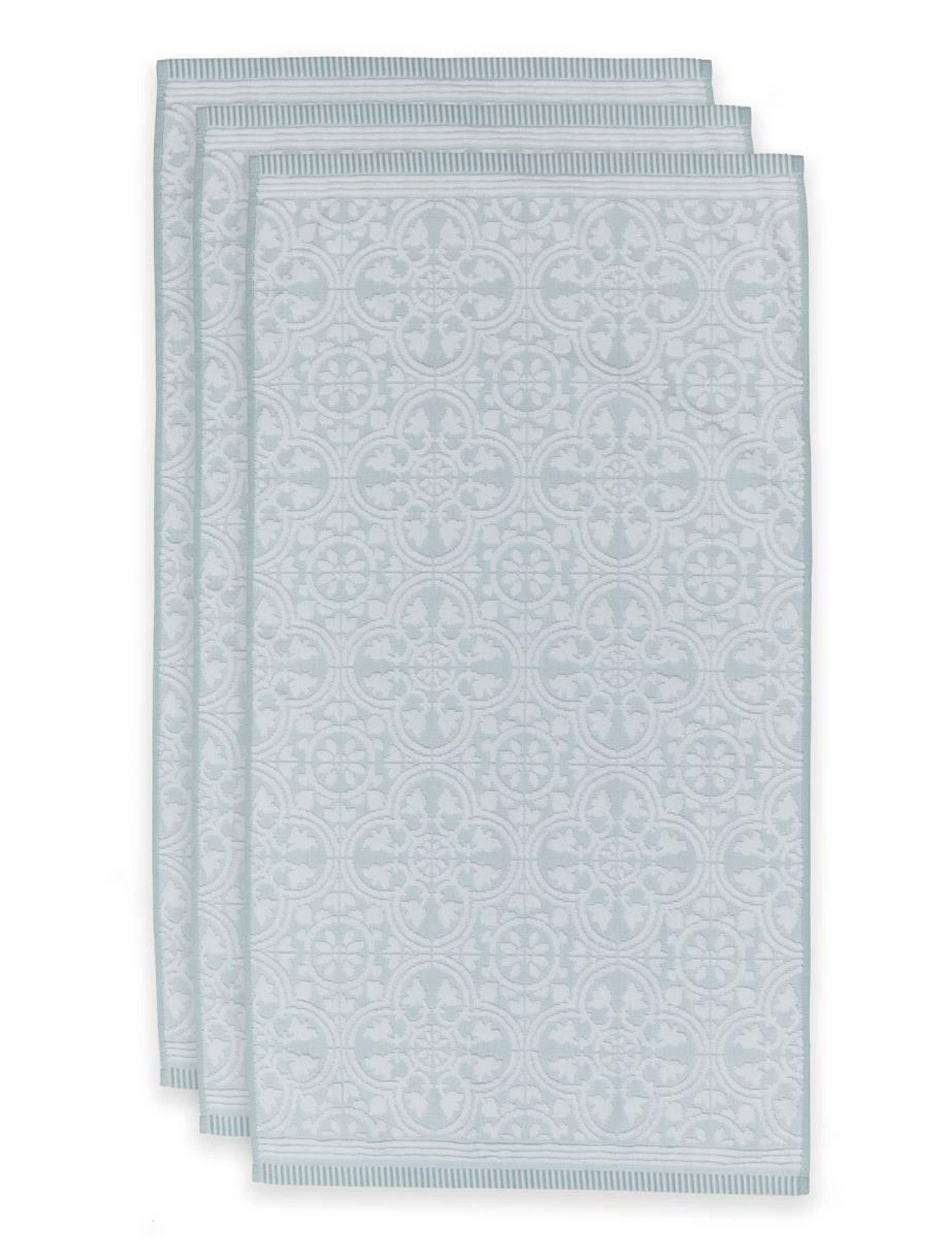 Handtuch Handtuch PiP Waschhandschuh Baumwolle light blue, Studio (1-St), Pip TILE 16x22 rechteckig, Gästetuch LE cm Duschtuch, PIP Größe Waschhandschuh: