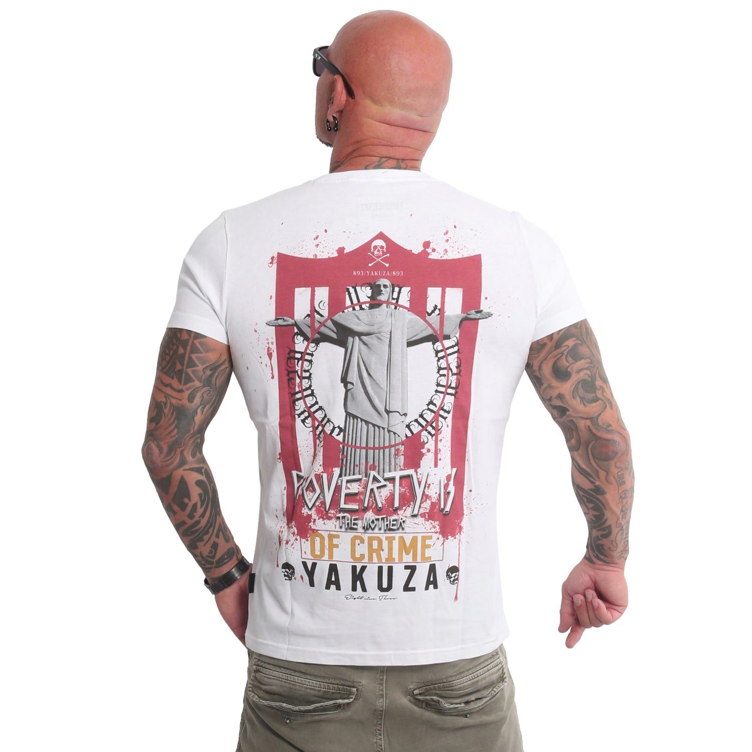 YAKUZA T-Shirt Poverty weiß