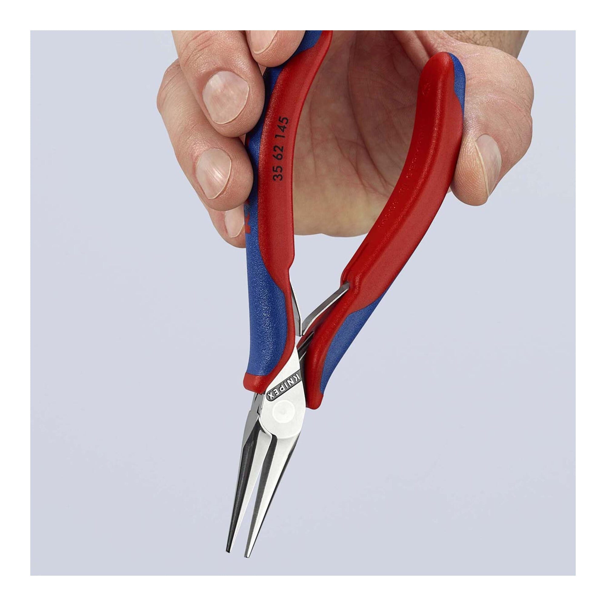 Knipex Kombizange KNIPEX 35 62 145 Elektronik-Greifzange mit Mehrkomponenten-Hüllen spie