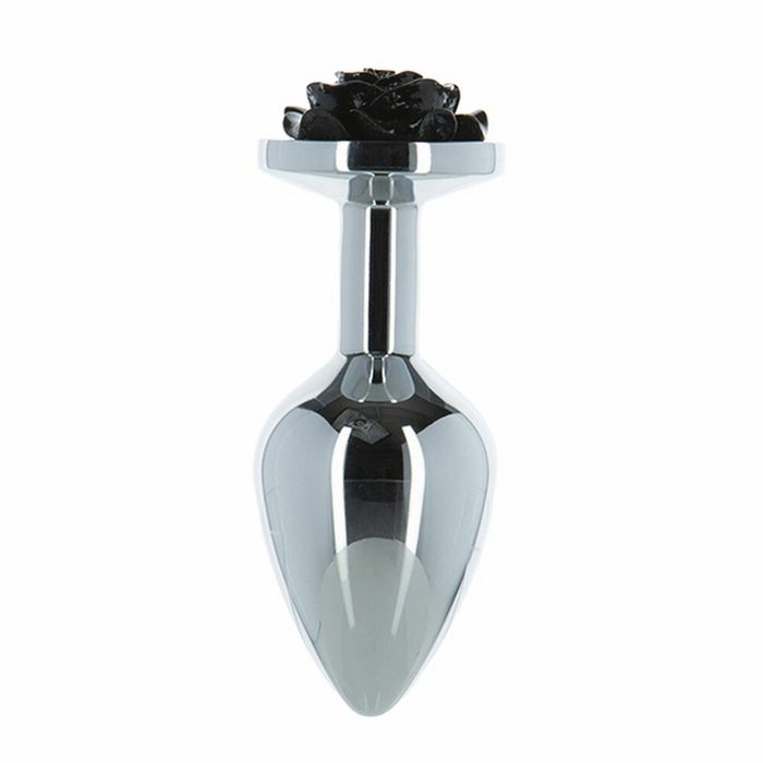 SEX-TOYS Analplug Plug Anal Lux Metal Black Rose (5 71 cm)