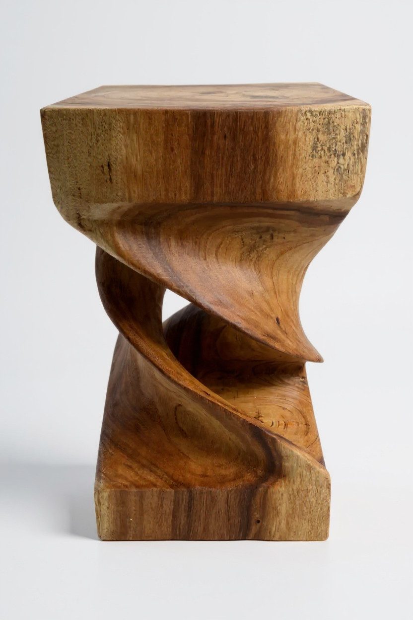 FaHome Beistelltisch Holz Beistelltisch - Holzhocker Couchtisch - Handgefer günstig online kaufen