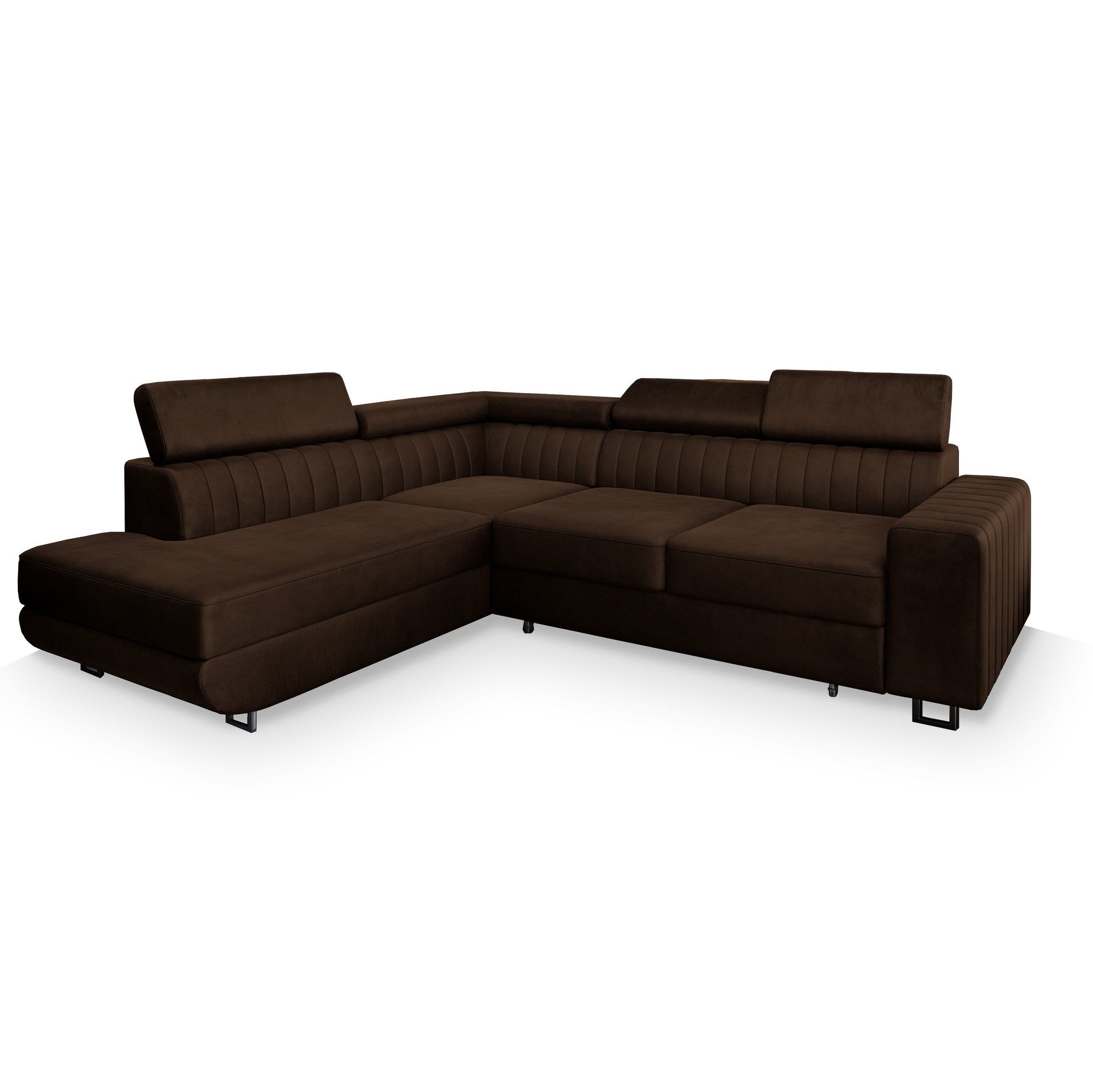 Masseno Ecksofa NOLA mit Schlaffunktion L-Form, Sofa mit Bettkasten günstig online kaufen