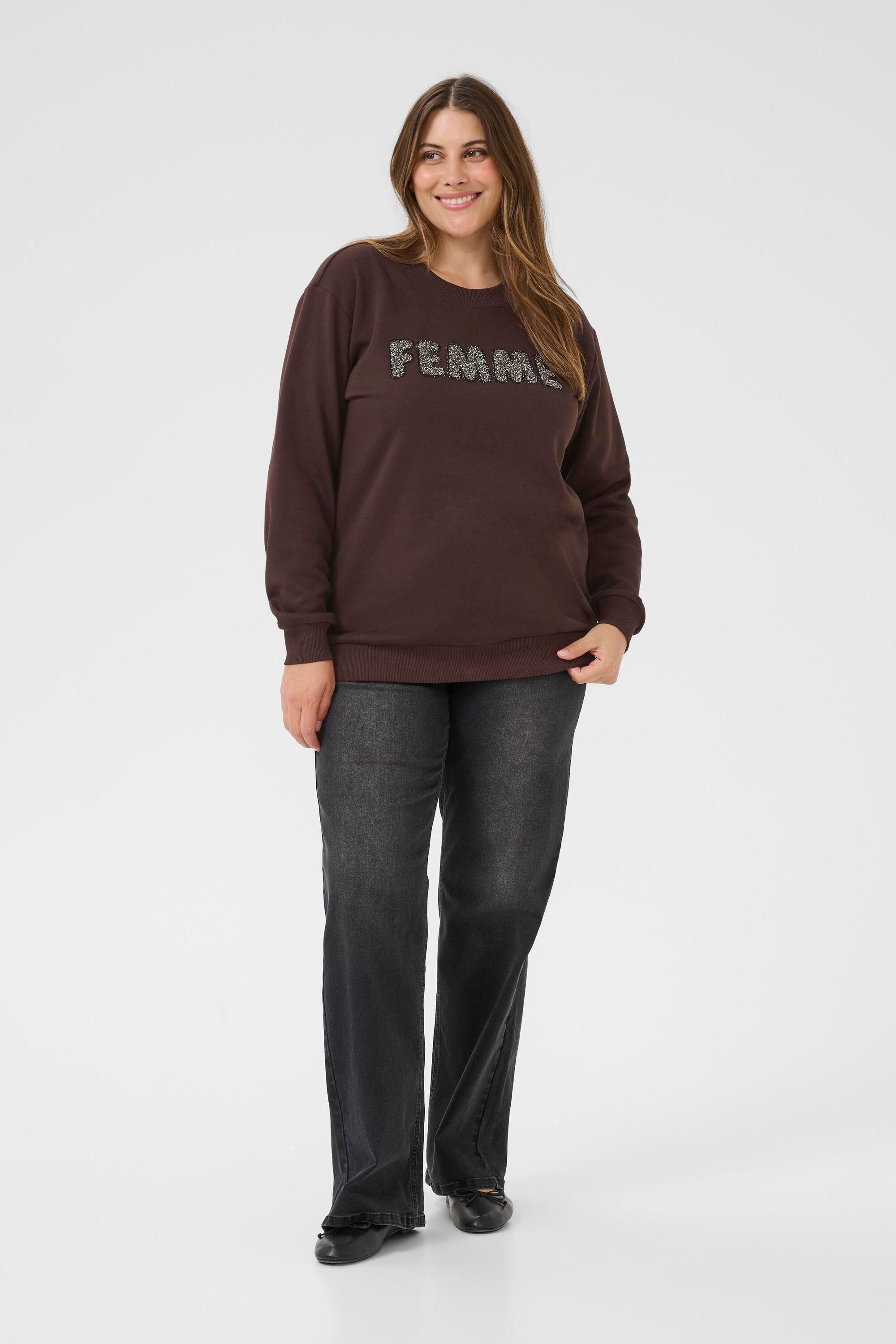 KAFFE Curve Fleecepullover Sweatshirt KCelise plus