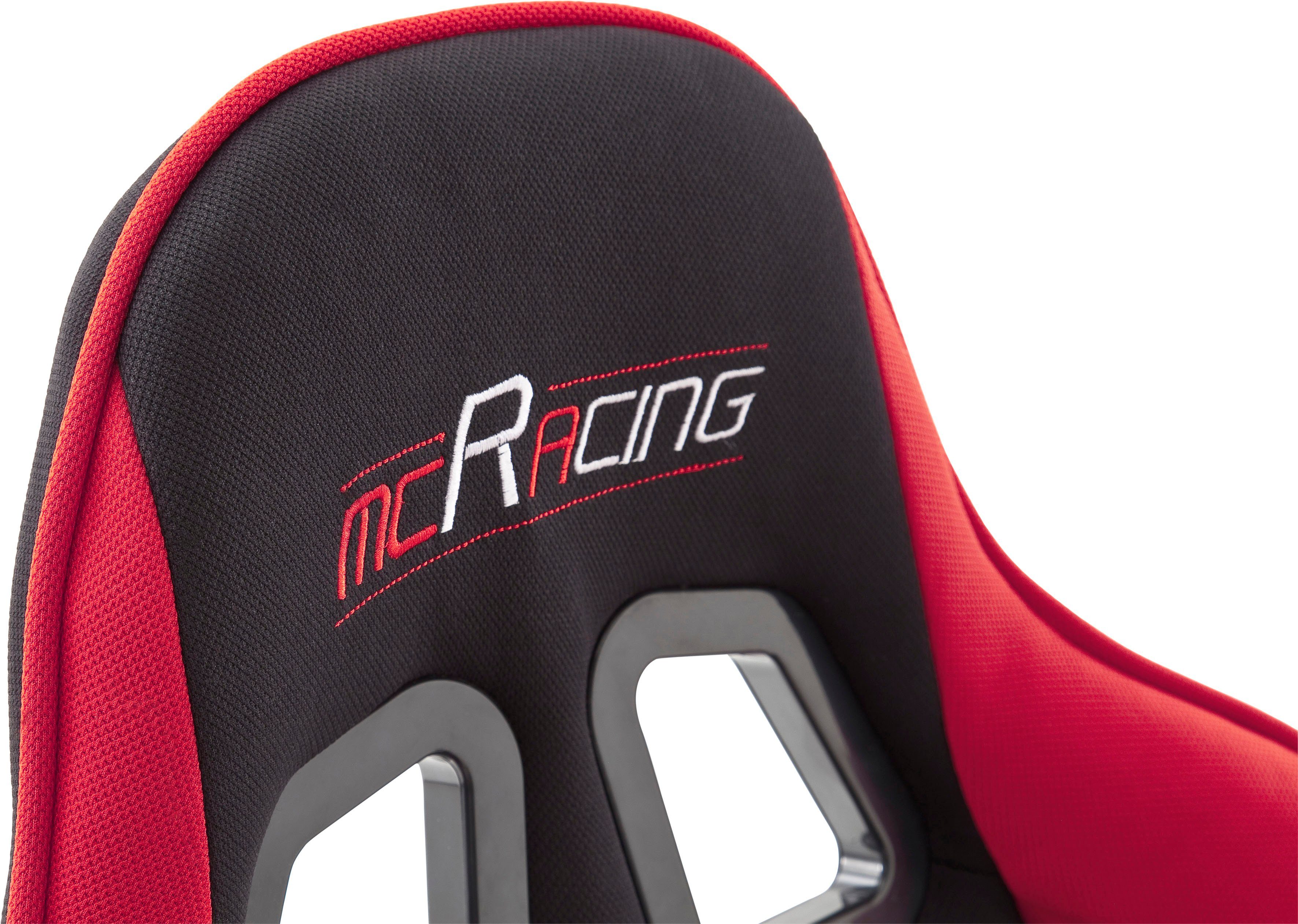 MCA furniture Gaming-Stuhl MC Racing St), Gaming-Stuhl Racing Gaming-Stuhl SCHWARZ-ROT (Set, MC 1
