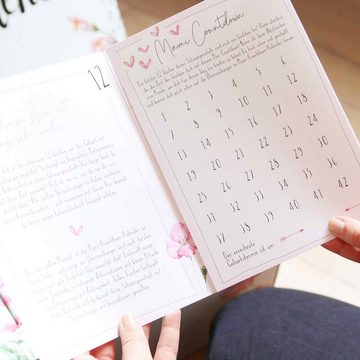 melovely Countdown Kalender Mami-Countdown-Kalender, 12 Überraschungen für Schwangere zur Entspannung und Achtsamkeit vor der Geburt - GESCHENK-IDEE