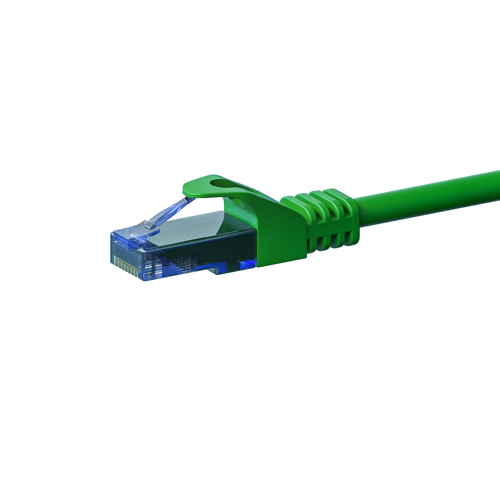 Danicom CAT6a Netzwerkkabel 100% Kupfer - U/UTP - 0,15 Meter - Grün Netzwerkkabel, RJ45, RJ45 (15 cm), Cat6a, 100% Kupfer