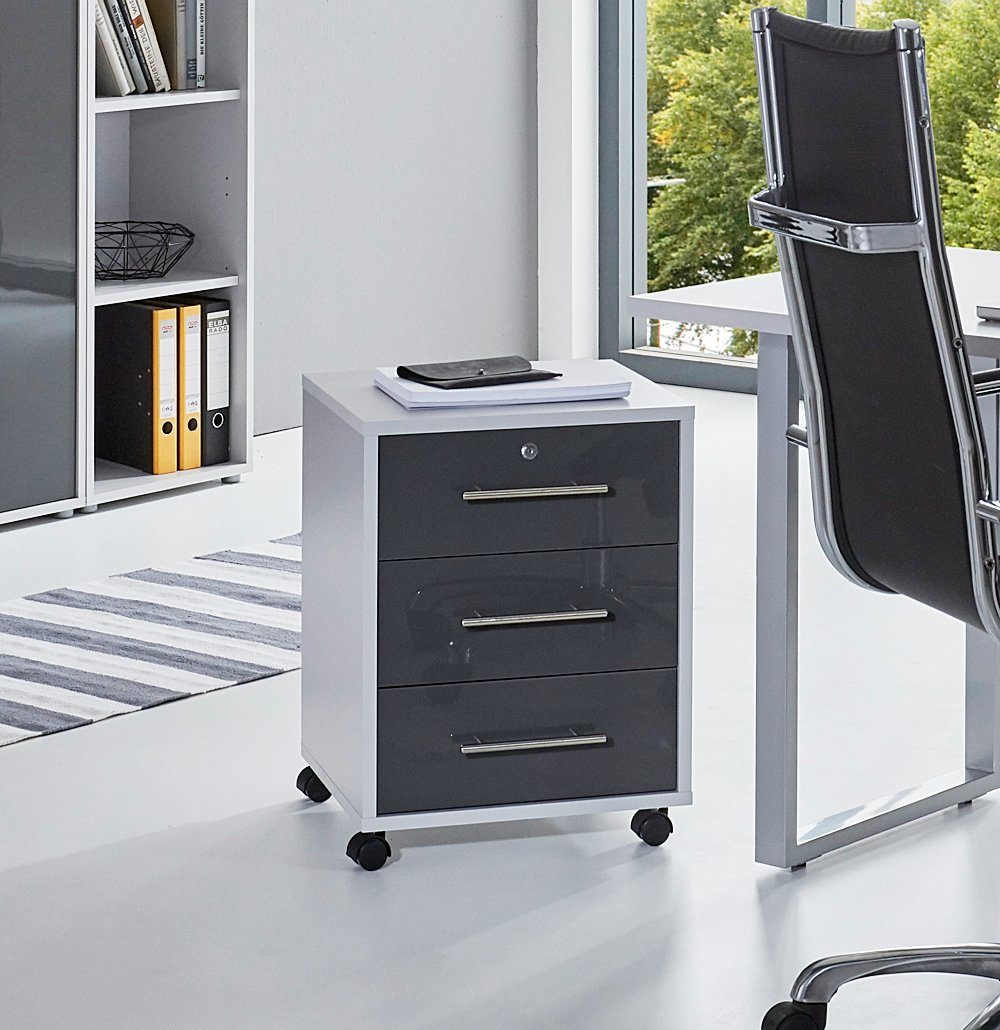 moebel-dich-auf Rollcontainer OFFICE EDITION, Metallgriffe, 1 günstig online kaufen