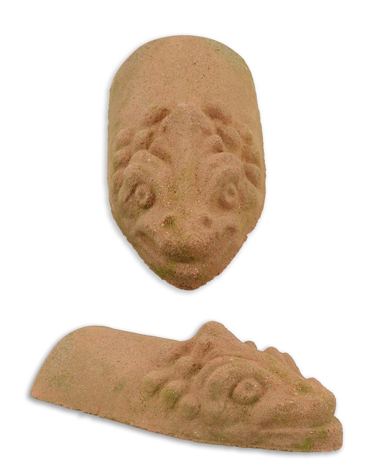 Aubaho Dekoobjekt Ein Deko Dachziegel aus Stein Replikat Retro Design Dekoration