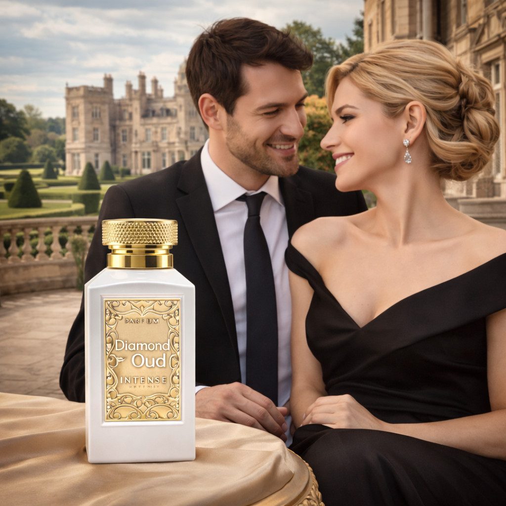 Attar & Co London Eau de Parfum Diamond Oud Classic & Intense Unisex, Orientalisch-Holzig 100 ml, 1-tlg., Hergestellt in England, Bergamotte, Zedernholz, Patchouli-Essenz