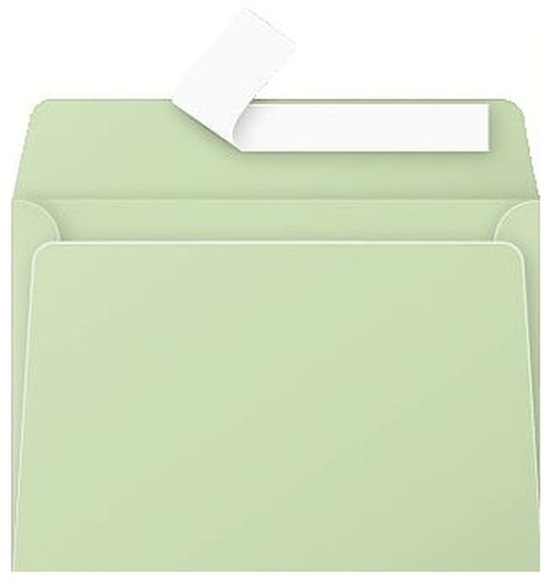 CLAIREFONTAINE Briefumschlag Briefumschlag Pollen C6 120g VE=20 Stück Haftklebung grün