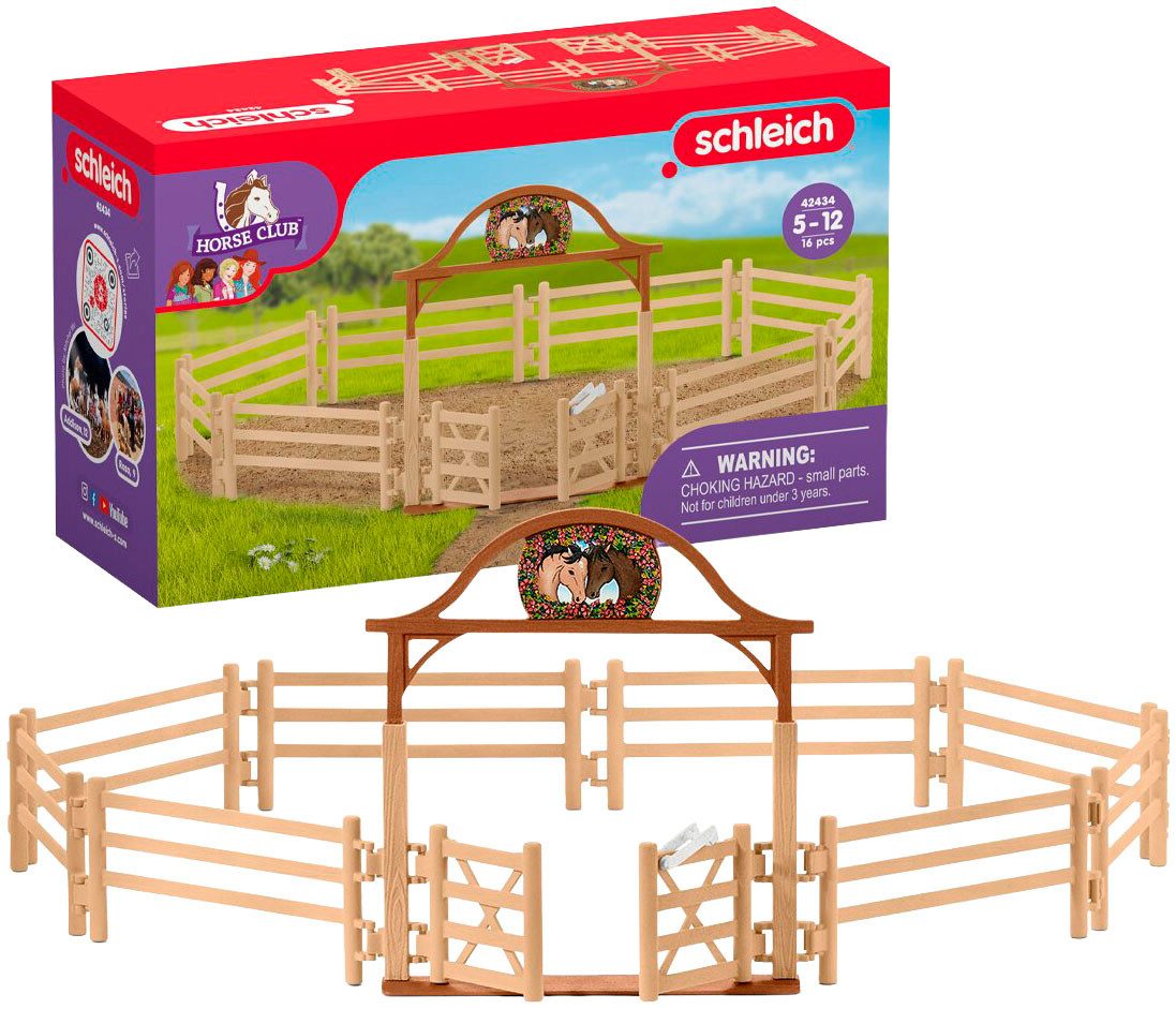Schleich® Spielwelt HORSE CLUB, Pferdekoppel mit Eingangstor (42434), Made in Germany