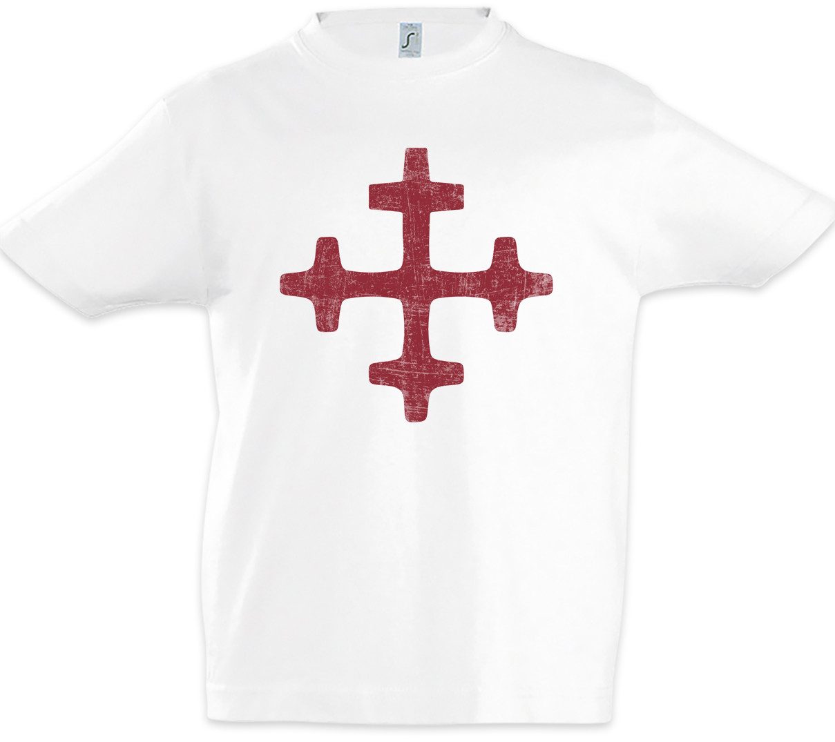 Print-Shirt Latvian Dievturity Symbol Kinder T-Shirt Sign Zeichen Logo Lettland