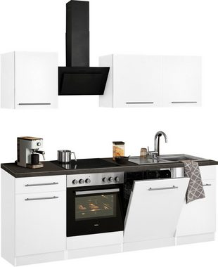 wiho Küchen Küchenzeile Unna, ohne E-Geräte, Breite 220 cm