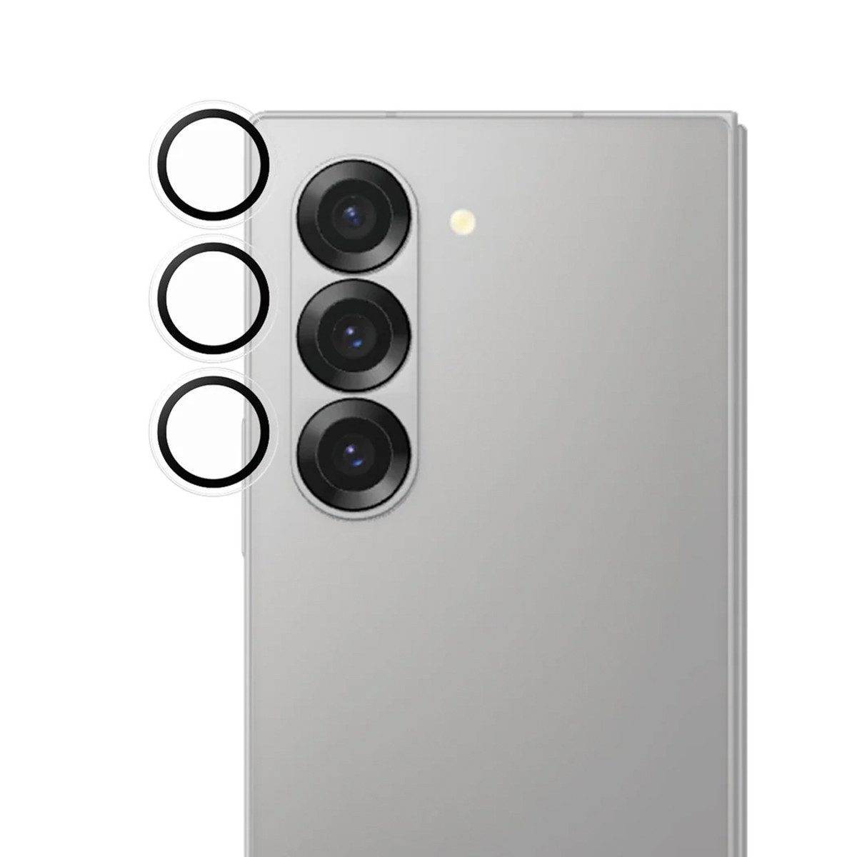 PanzerGlass Displayschutzglas PanzerGlass Kameraprotektor Hoops Optic Rings für das Samsung Galaxy Z, 1 Stück
